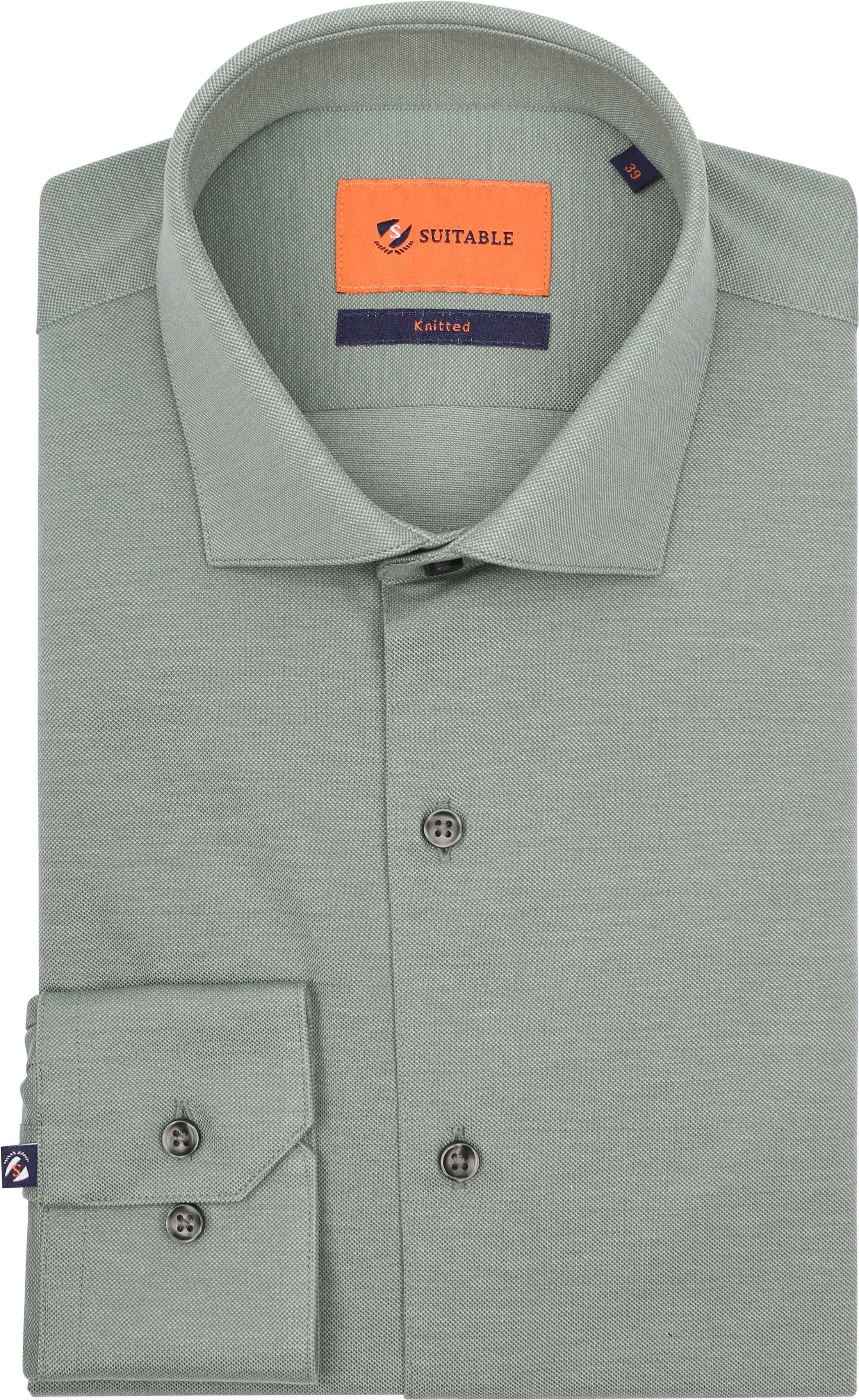 Suitable Camicia Verde KN23-11 Green Forest 