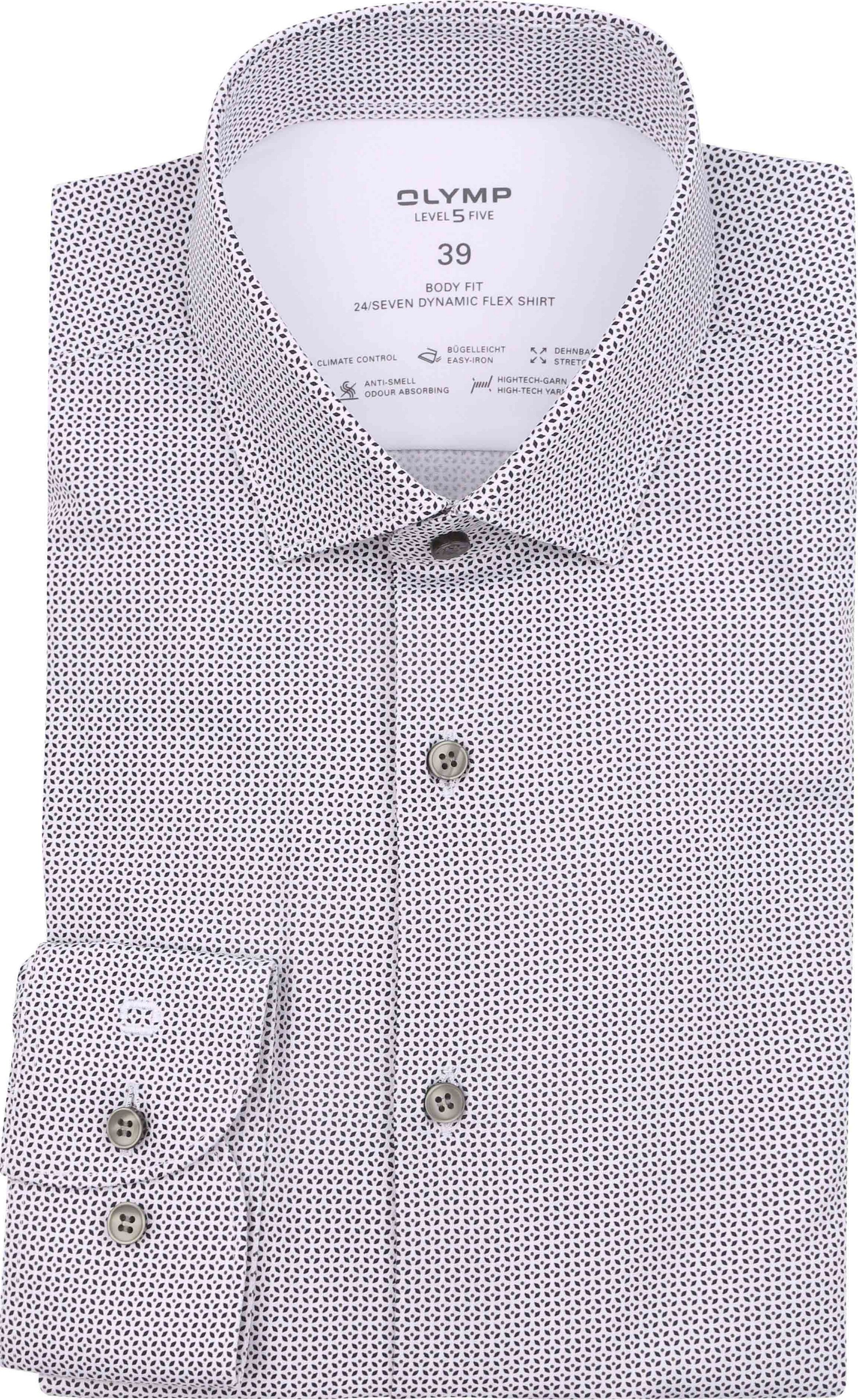 OLYMP Hemd Level 5 24/Seven Print Blauw 215864-00 kopen | Suitable