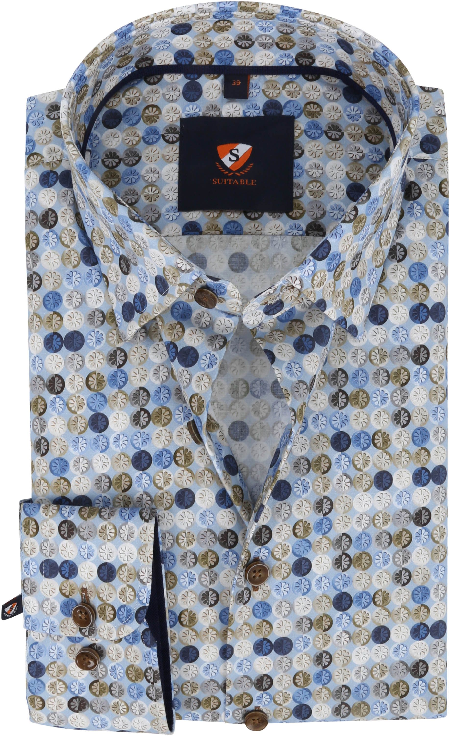 Suitable Hemd Grafik Munster Multicolour 227-10 HBD Blue boll kaufen | Suitable