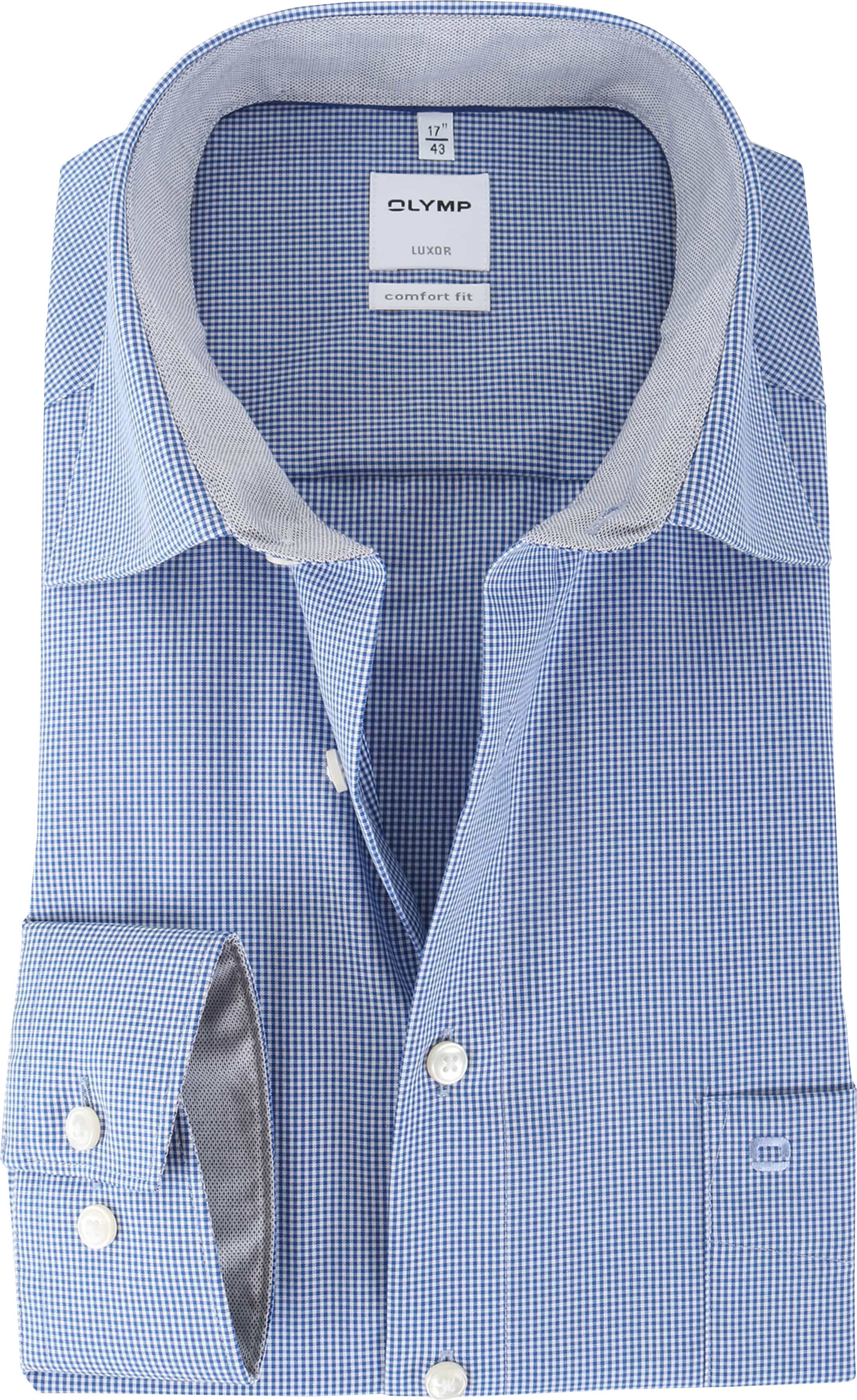 OLYMP Chemise Luxor Sans Repassage Coupe Confort Blue 319064-19