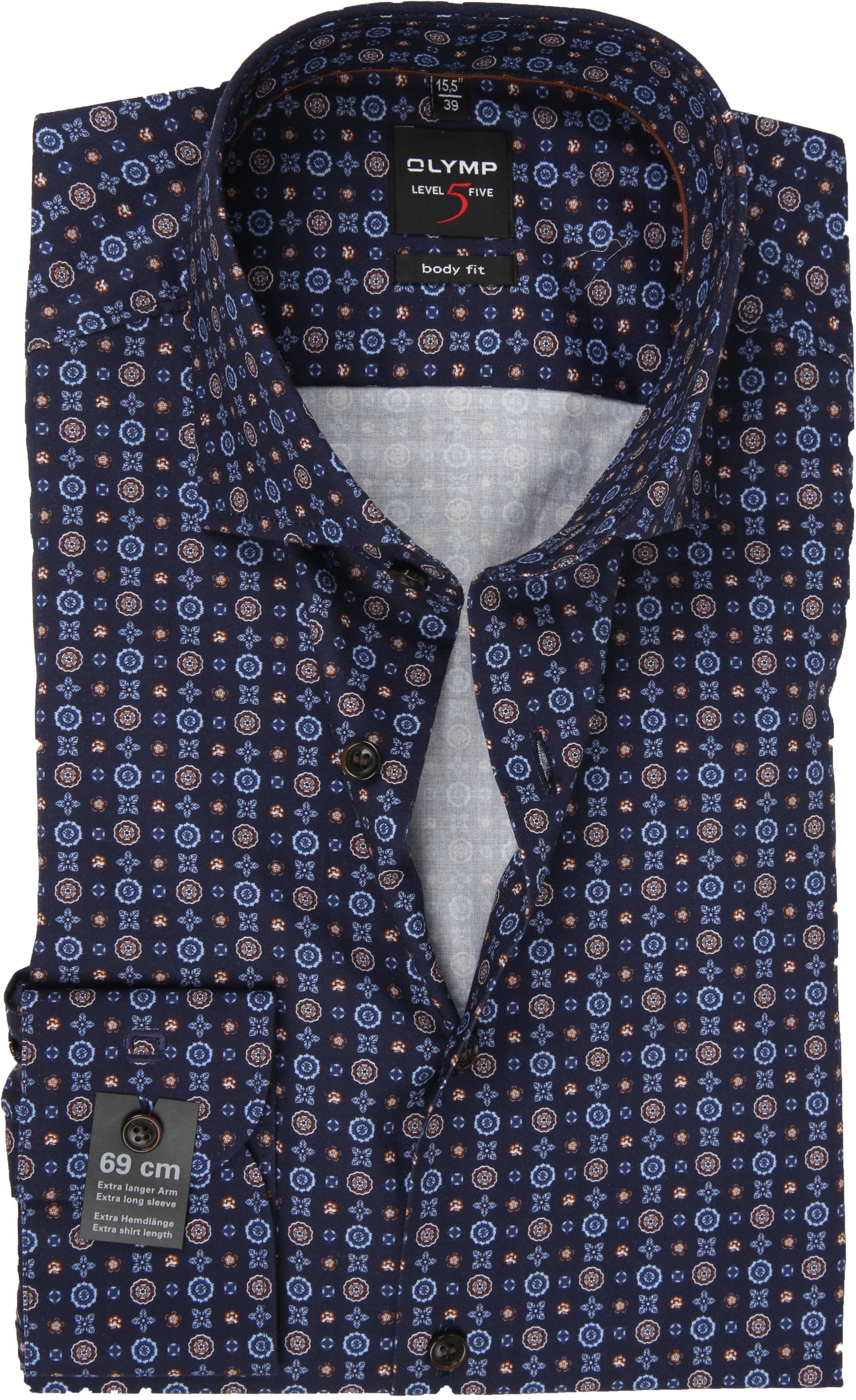 OLYMP Hemd Level Five SL7 Print Navy 214469-27 kopen | Suitable