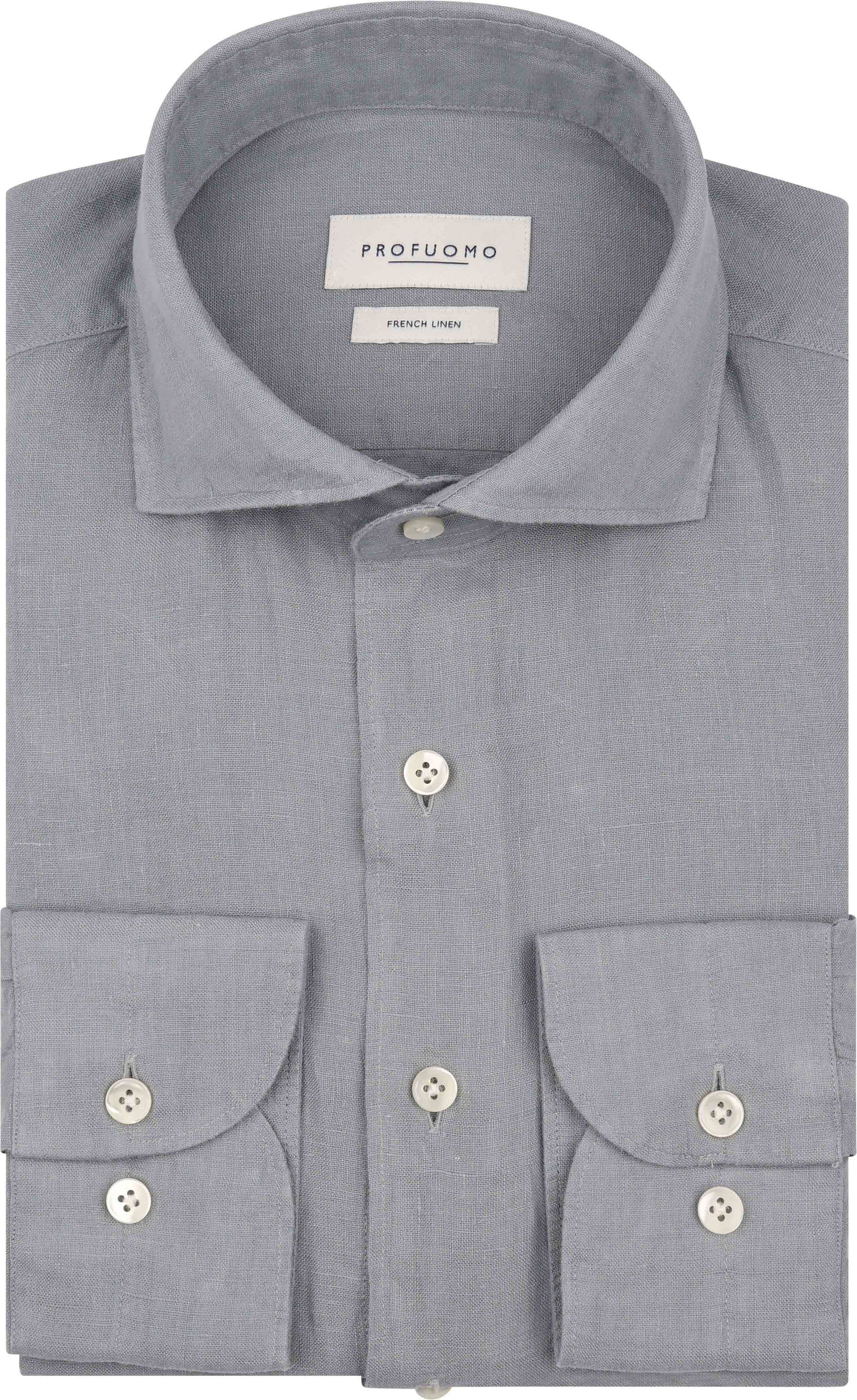 Profuomo Hemd Linnen Blauw kopen | Suitable