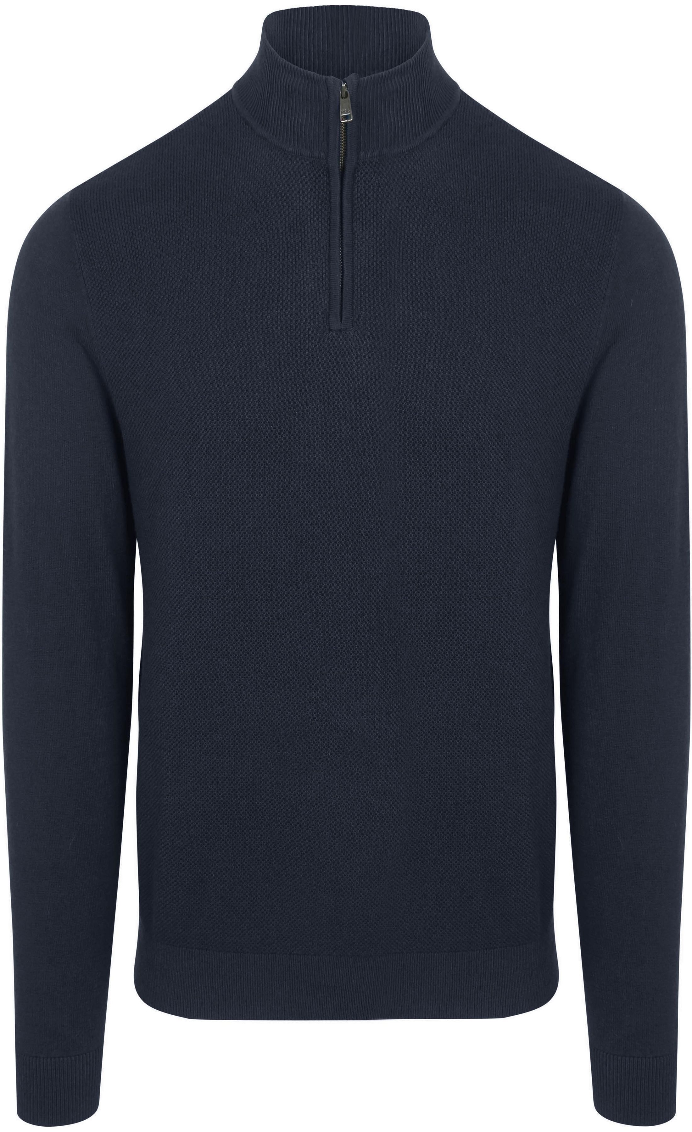 McGregor Half Zip Trui Merino Blend Navy MM242.1204.01-2100 kopen | Suitable
