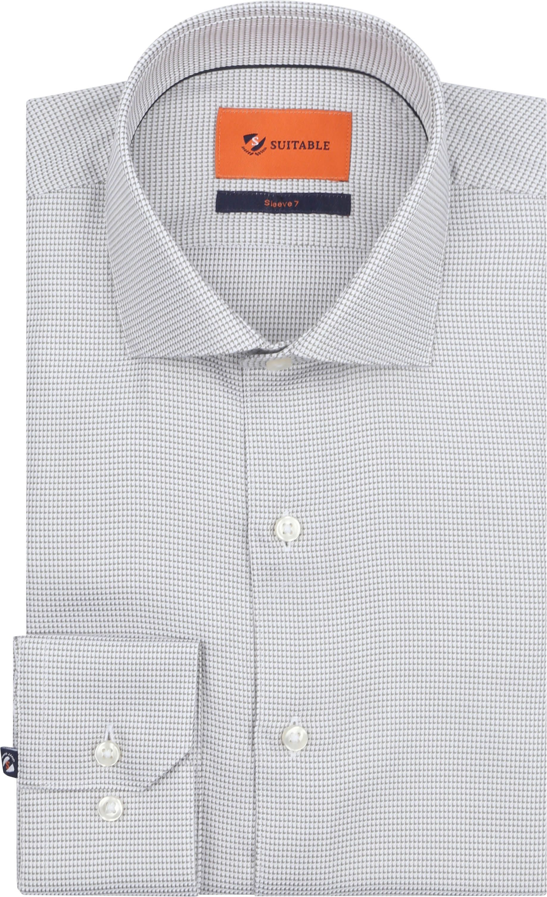 Chemise Suitable Extra Long Sleeves Impression Taupe SL7-25-03 commander en ligne | Suitable