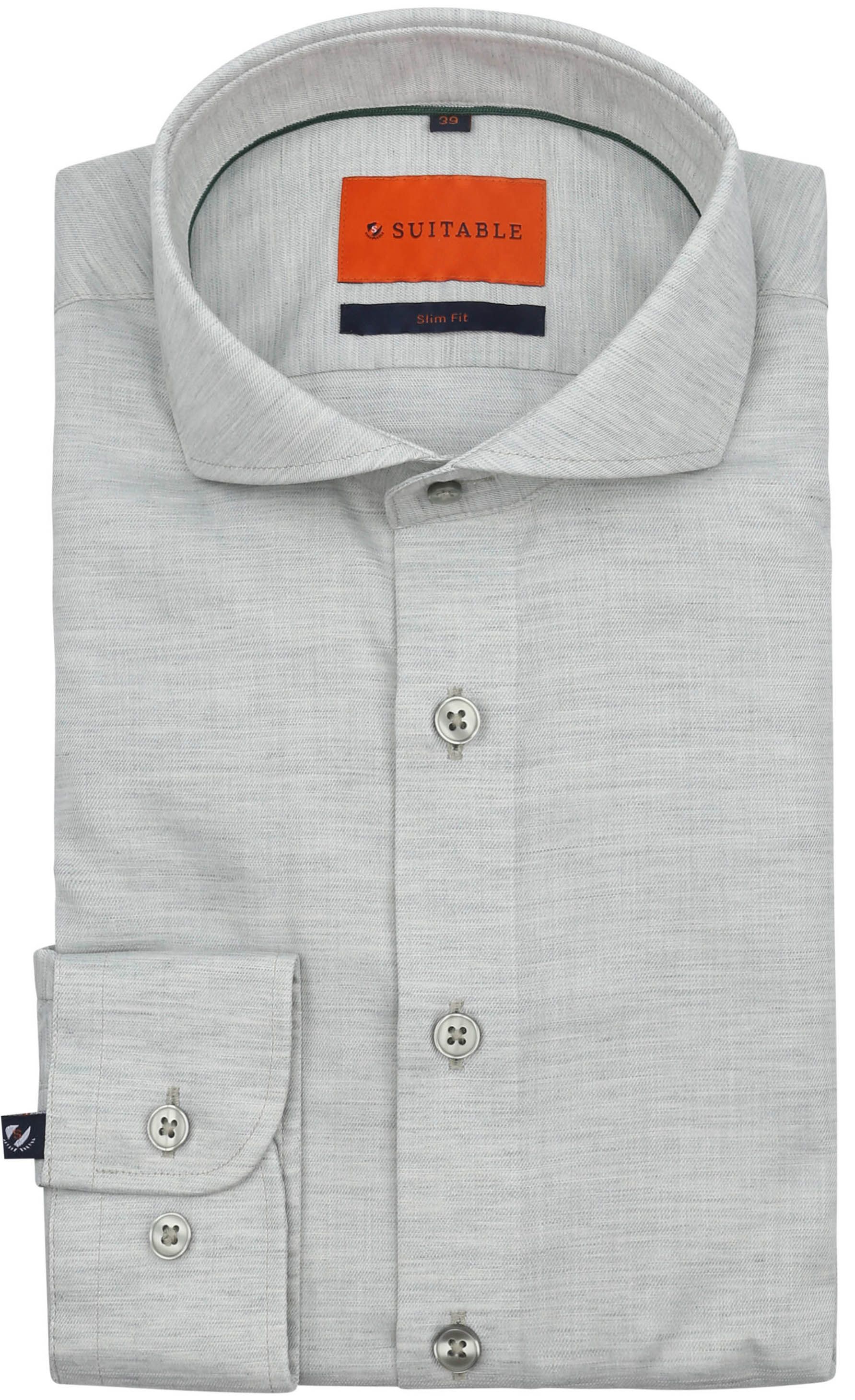 Passer Melange-skjorte i lysegrønt 285-5