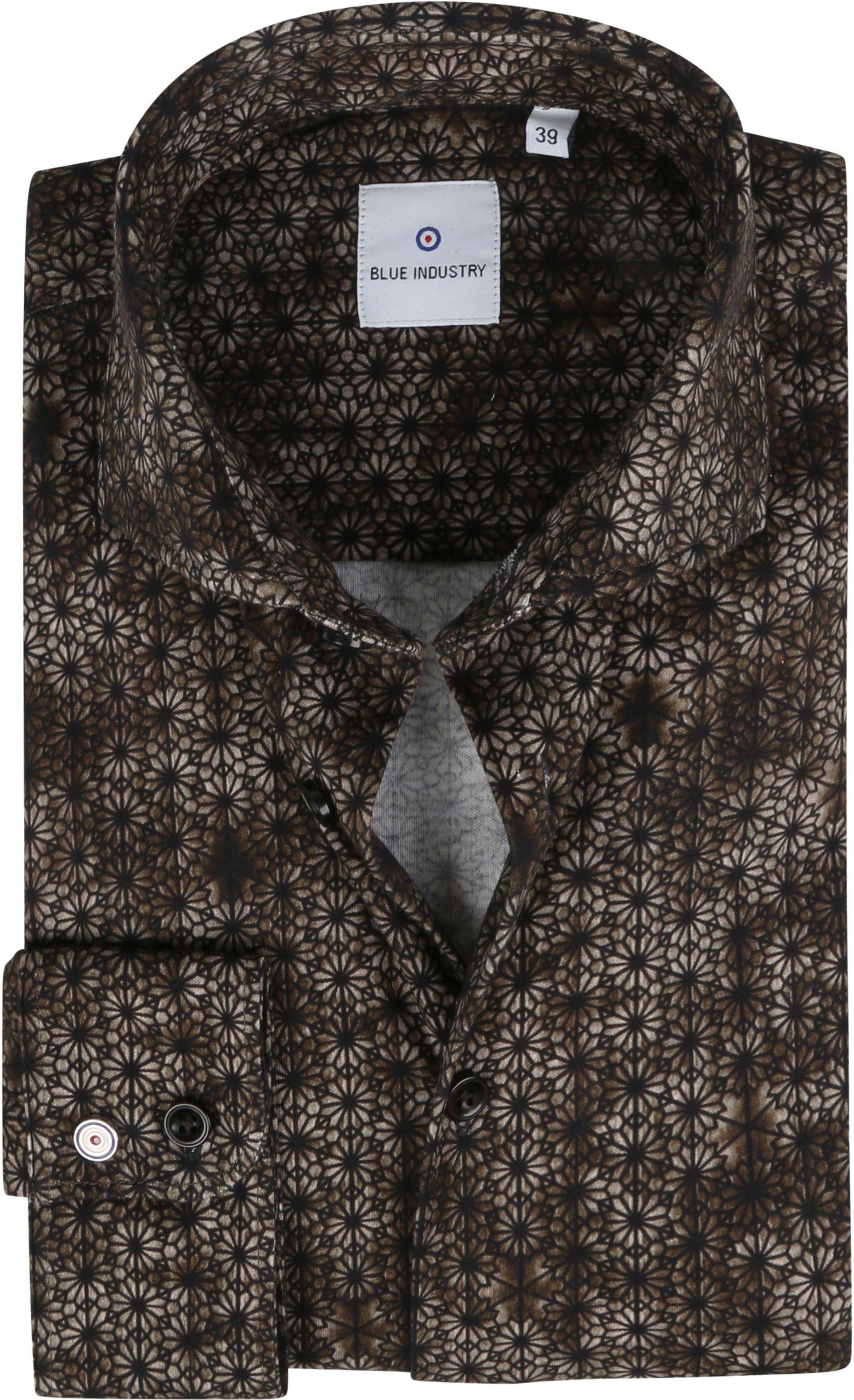 Blue Industry Hemd Blumenmuster Dunkelbraun 2721.22 Brown/Black Print kaufen | Suitable