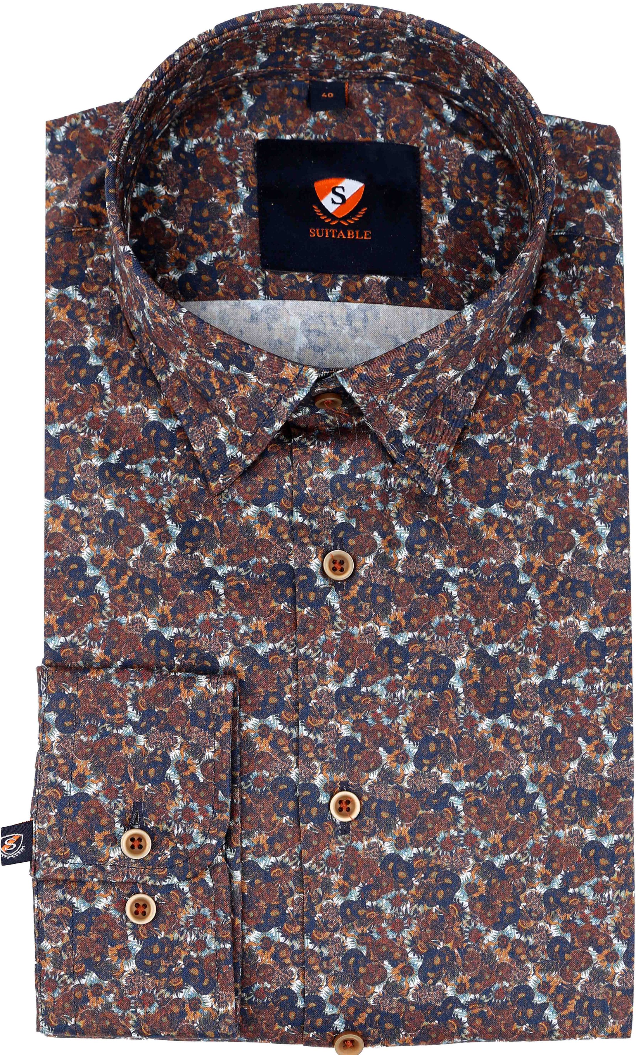 Suitable Camicia Marrone 254-4 HBD Dark Sunflower 
