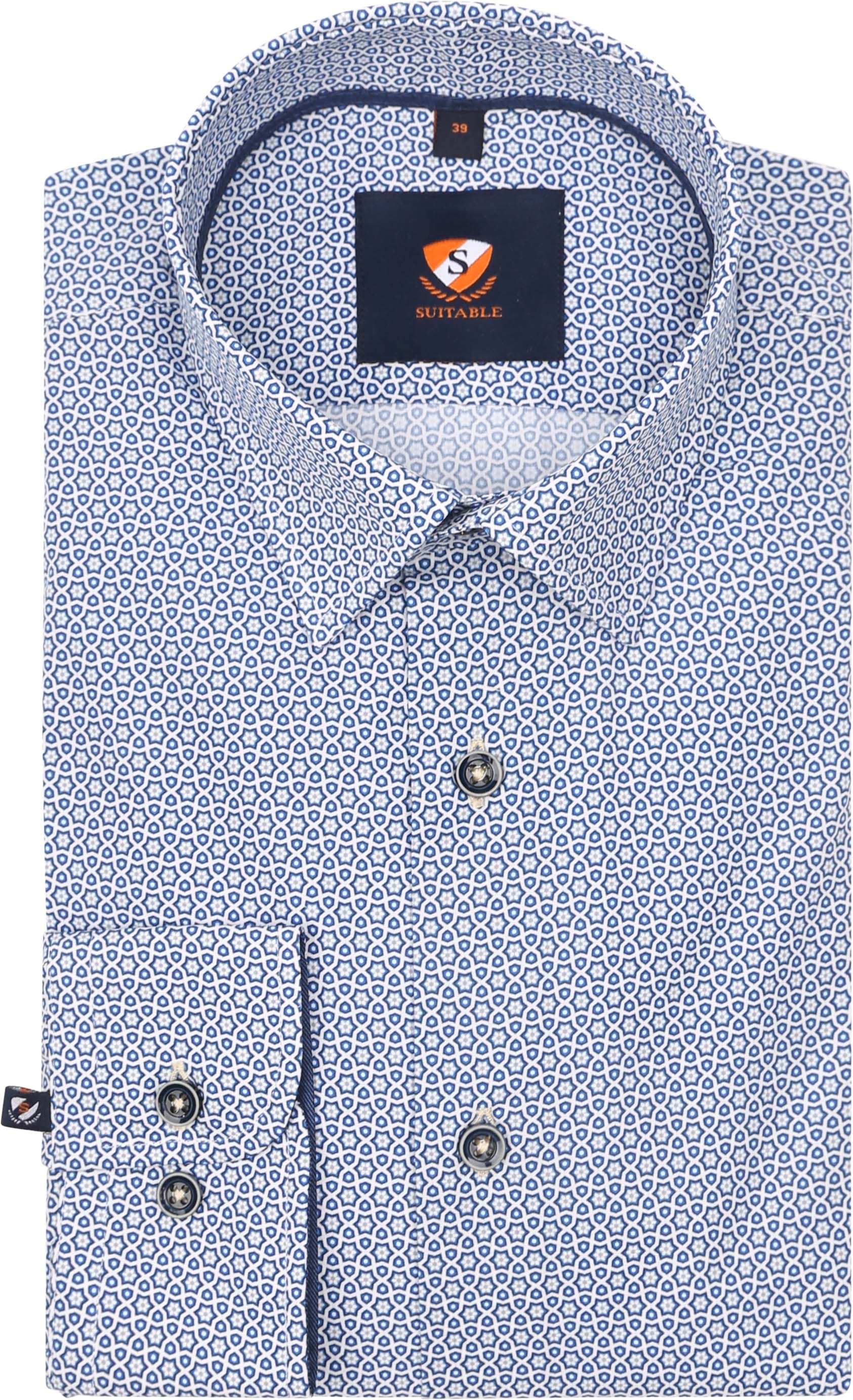 Freizeithemd mit Print Hellblau 267-9 kaufen | Suitable