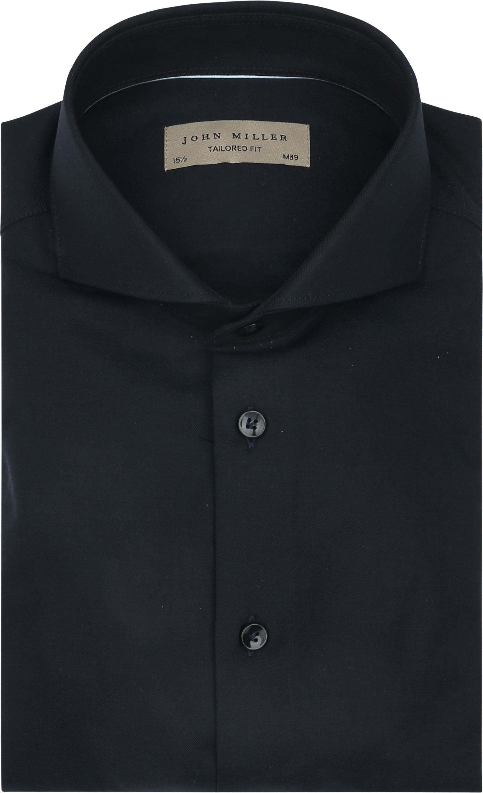 John Miller Skjorte Twill Navy 5142006-190000