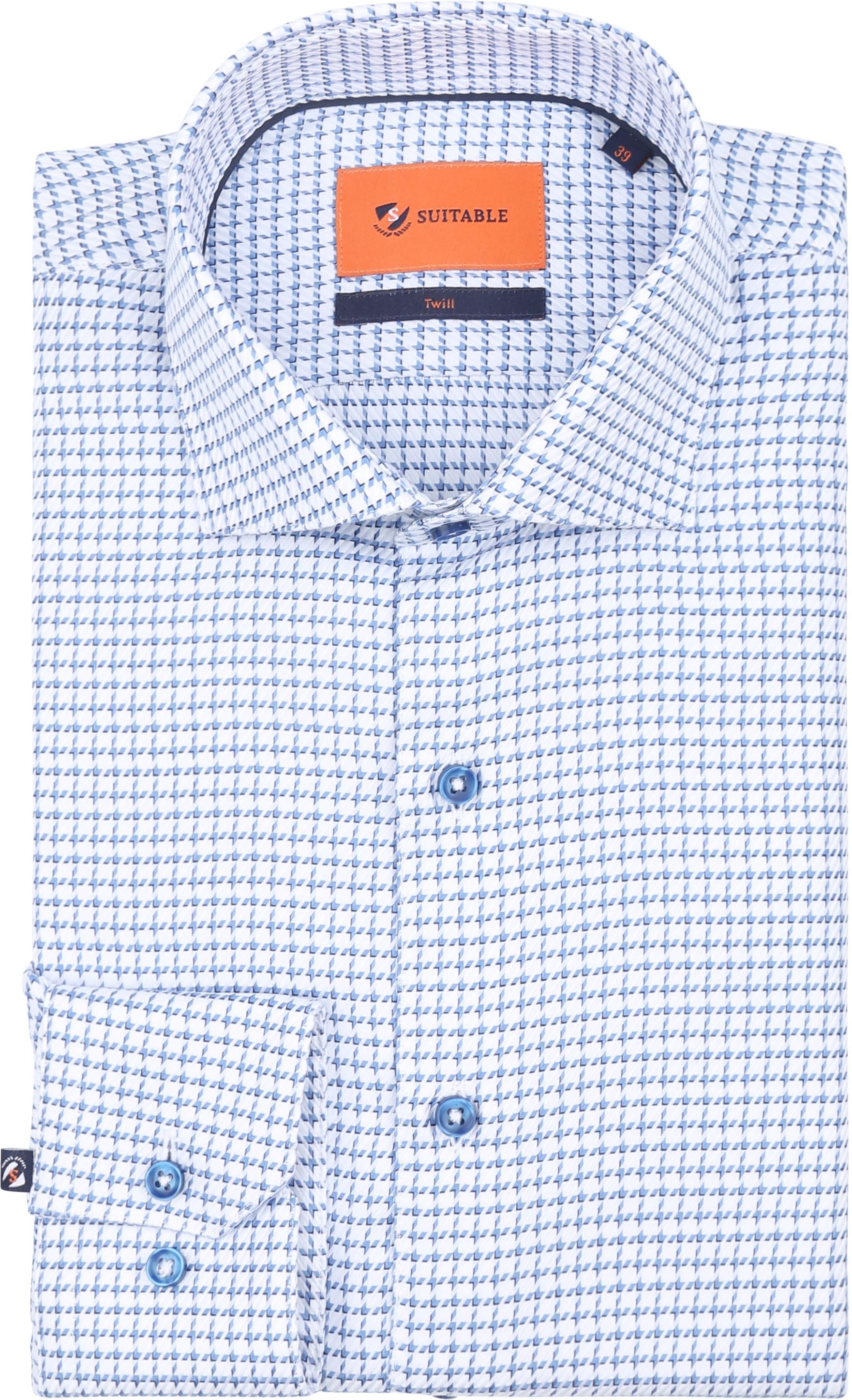 Suitable Shirt Check Print Blue order online | DR25-01 WS Twill Indigo Check | Suitable Slovenia