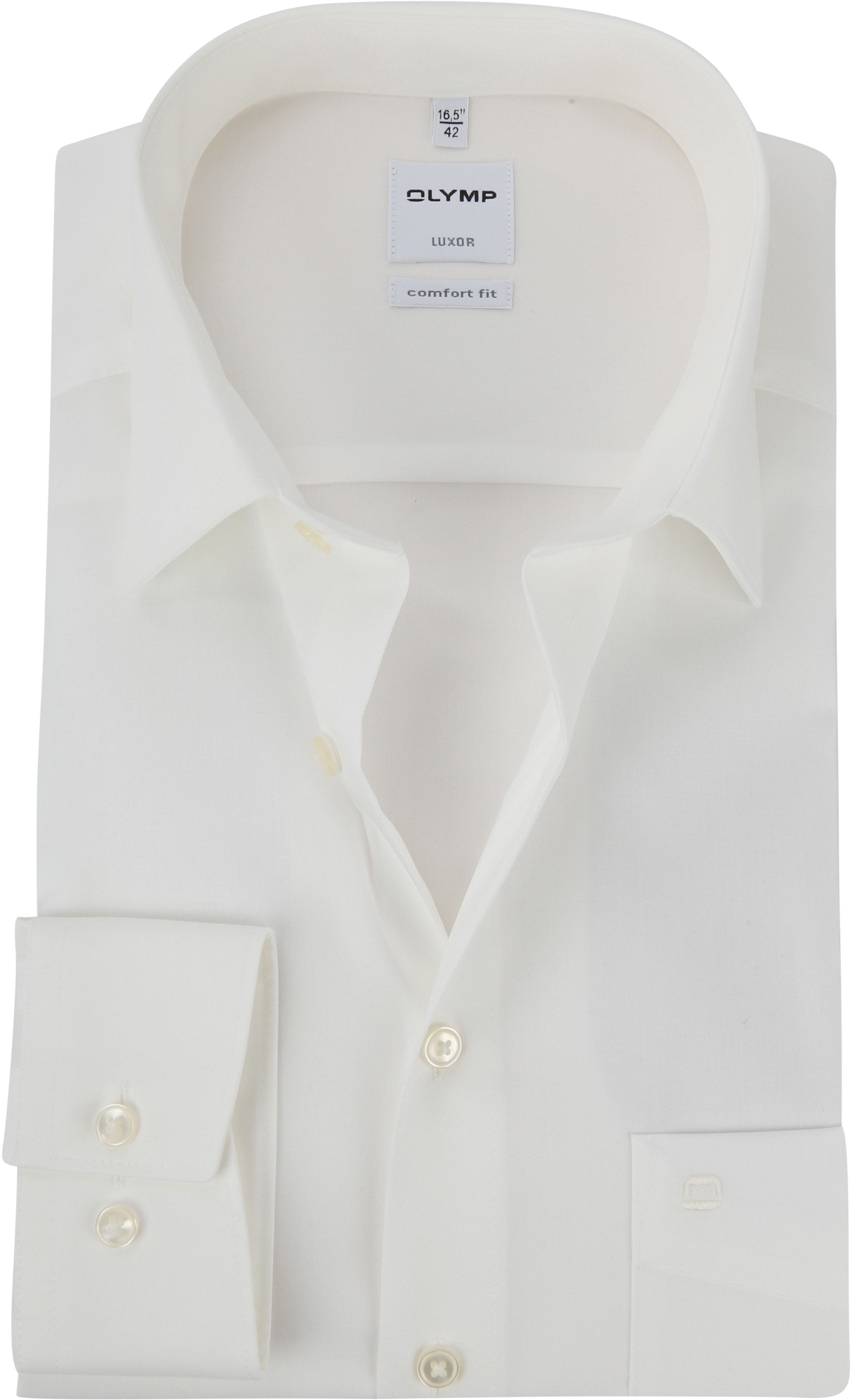 OLYMP Luxor Comfort Fit Shirt Non Iron Ecru 025464-21 order online | Suitable