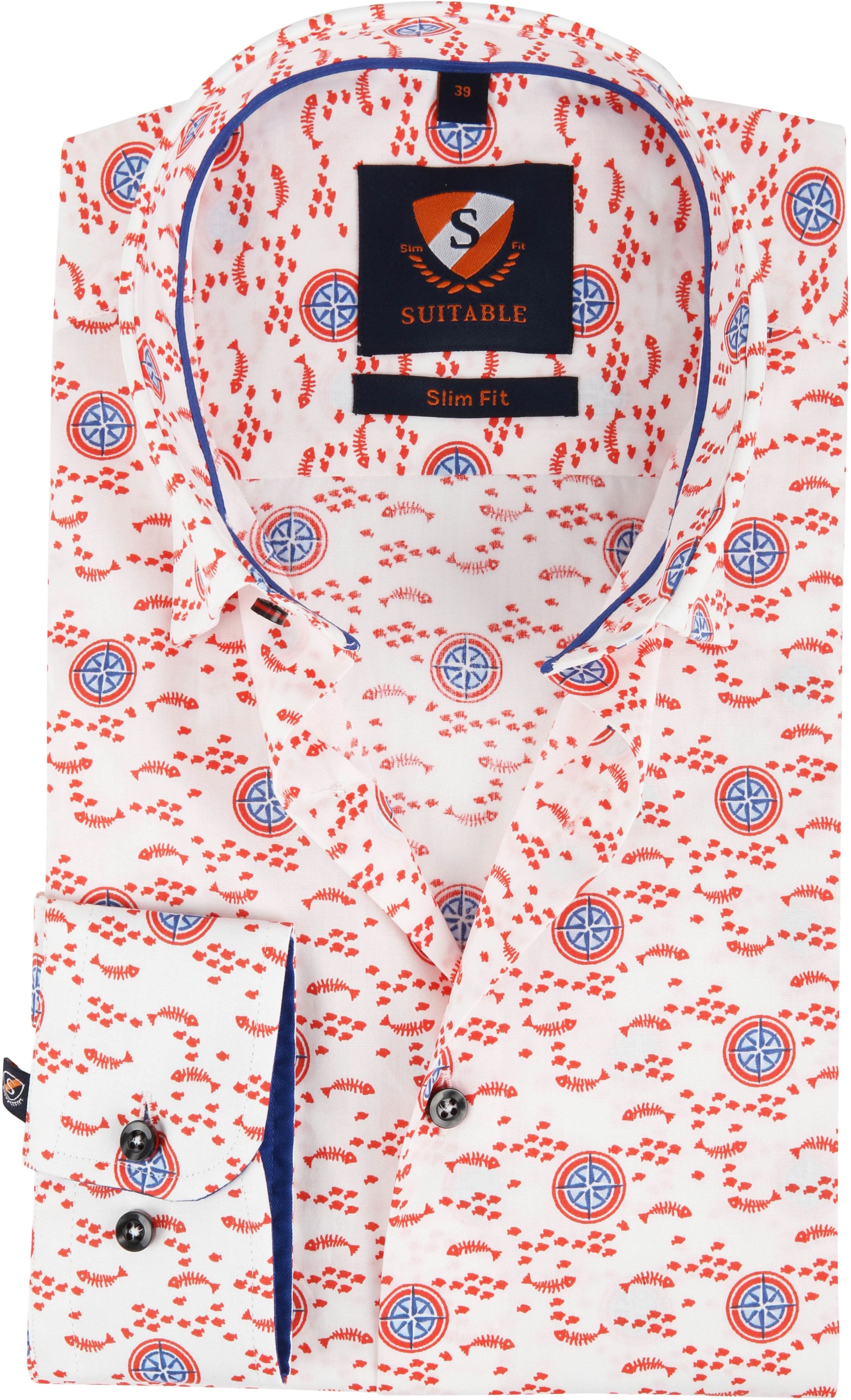 Suitable Camisa Rojo 203-4 HBD Fish 