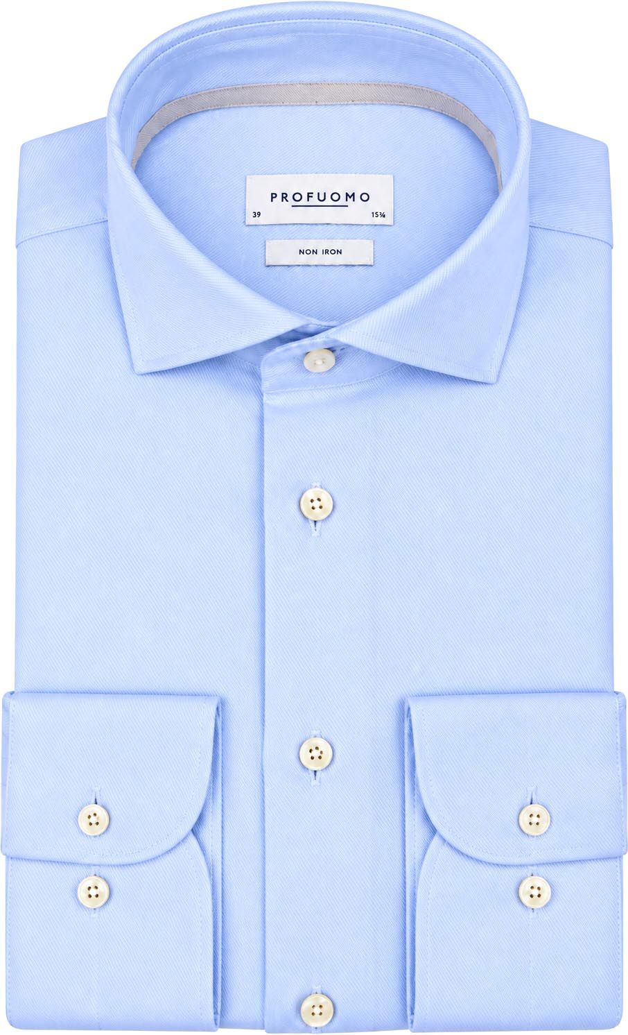Profuomo Heavy Twill Chemise Bleu clair PPXH30007B-M1 commander en ligne | Suitable