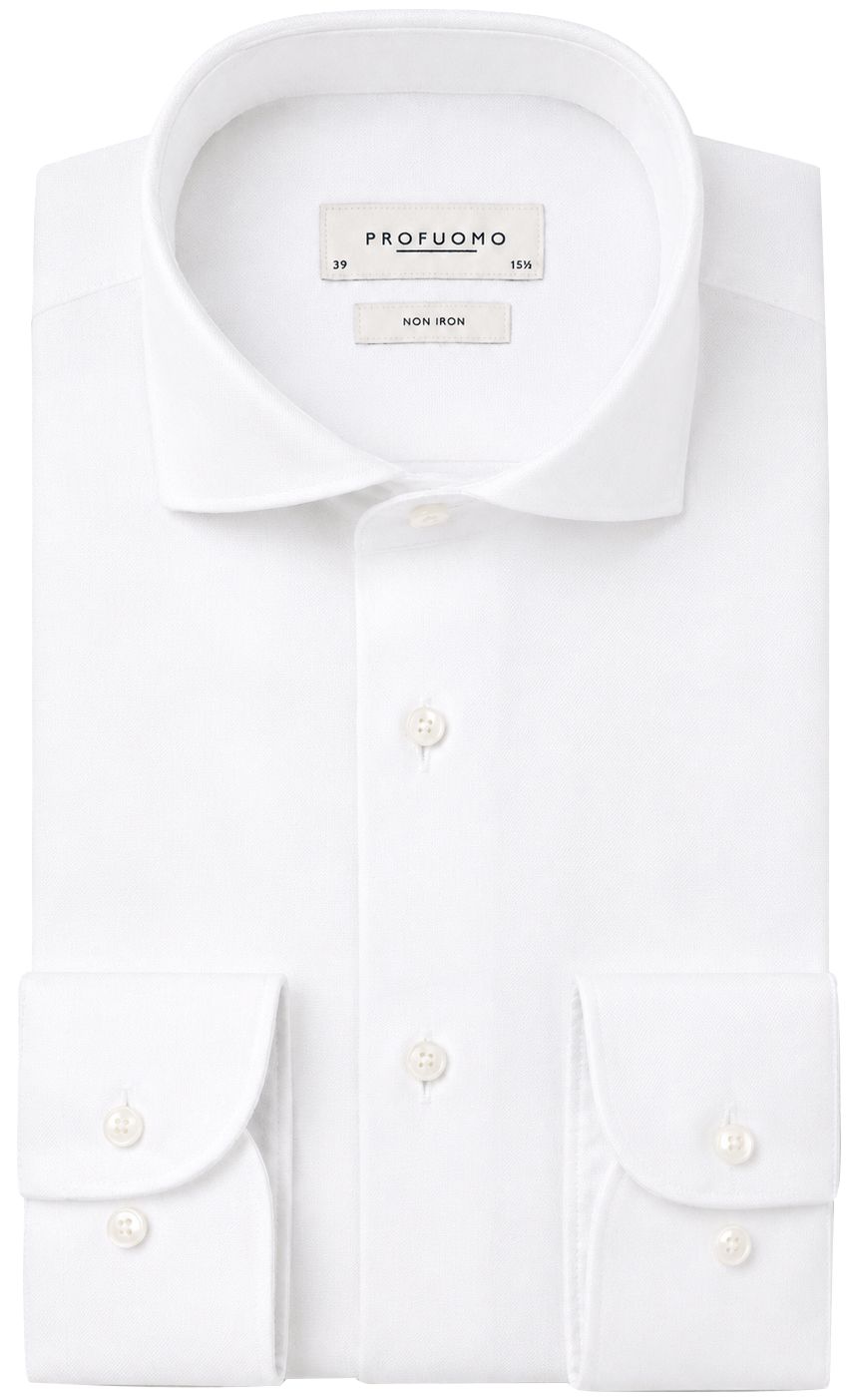 Profuomo Chemise Oxford Blanc commander en ligne | PPXH10002A-2 | Suitable Luxembourg