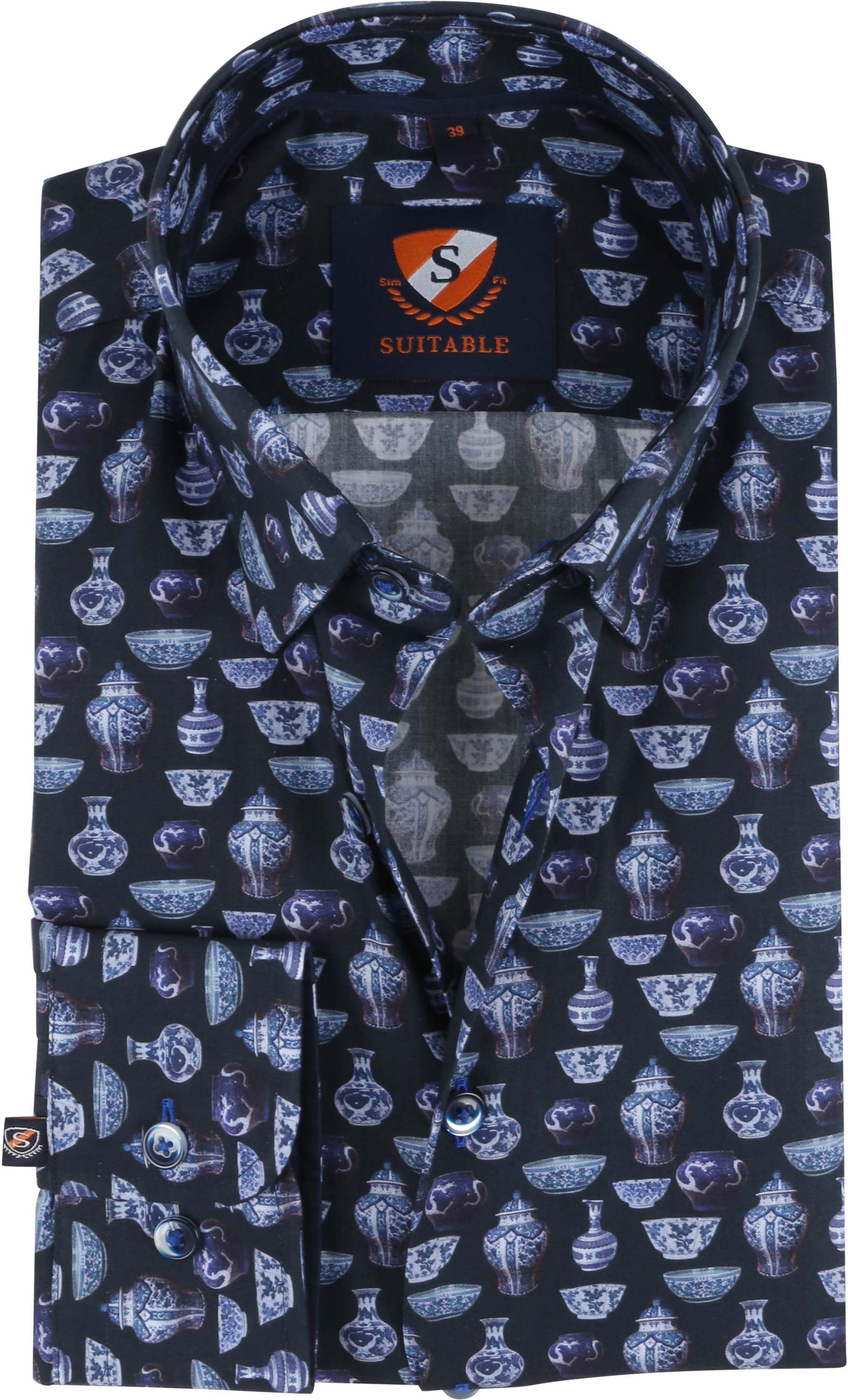 Suitable Camicia Blu 238-3 HBD China 