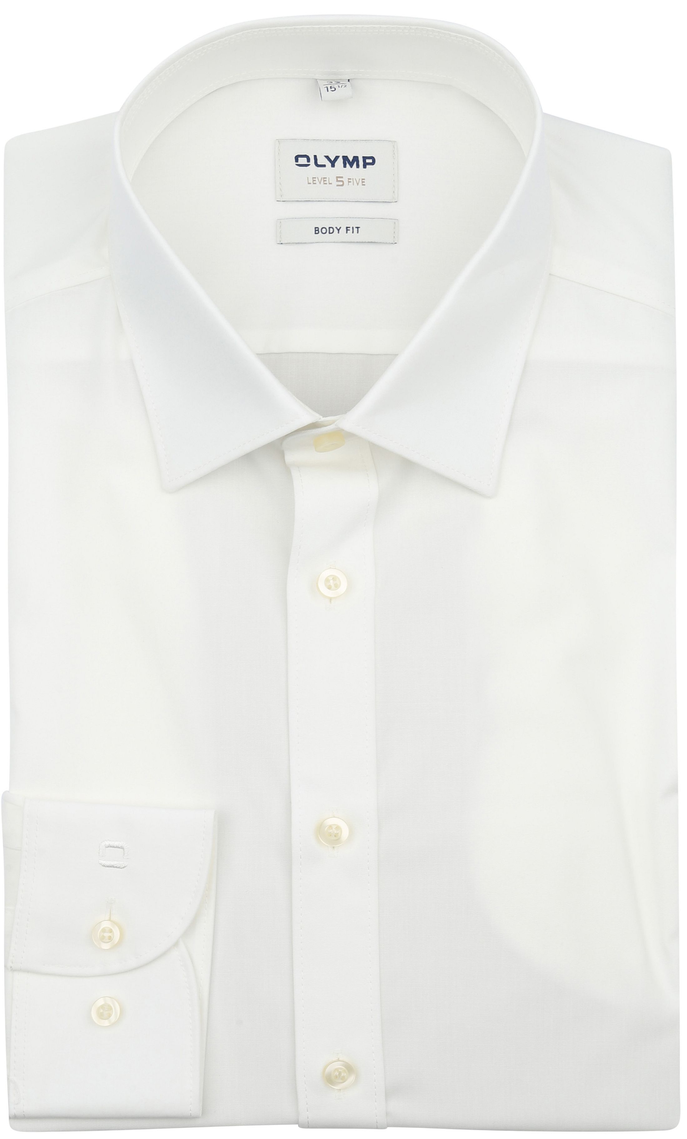 OLYMP Nivå Fem Skjorta Body-Fit Off White 609064-20