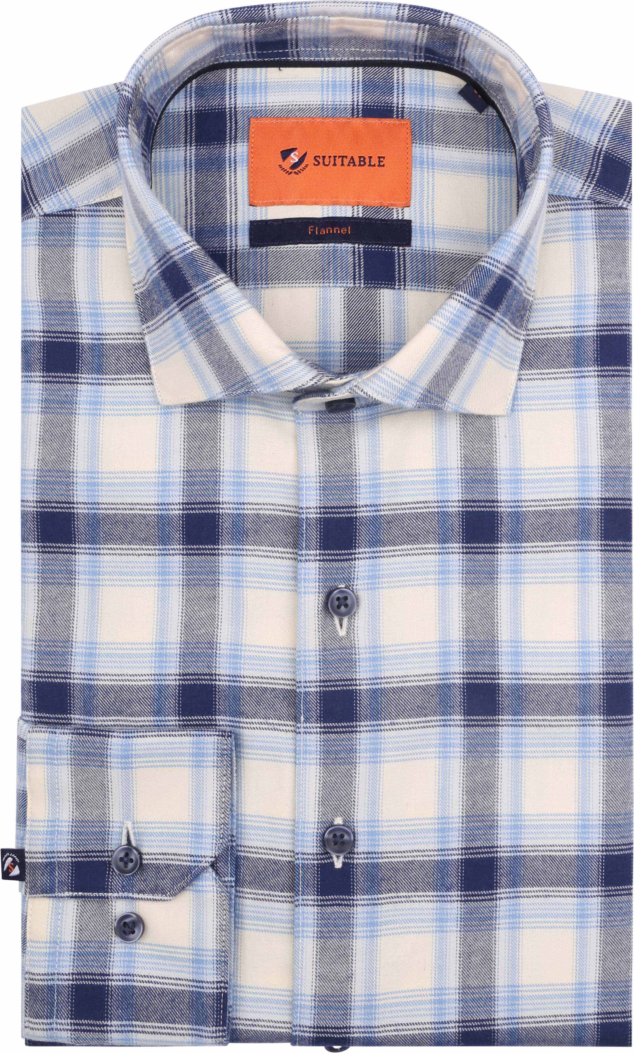 Suitable Camicia Blu SH-FLAN-CH-23-01 