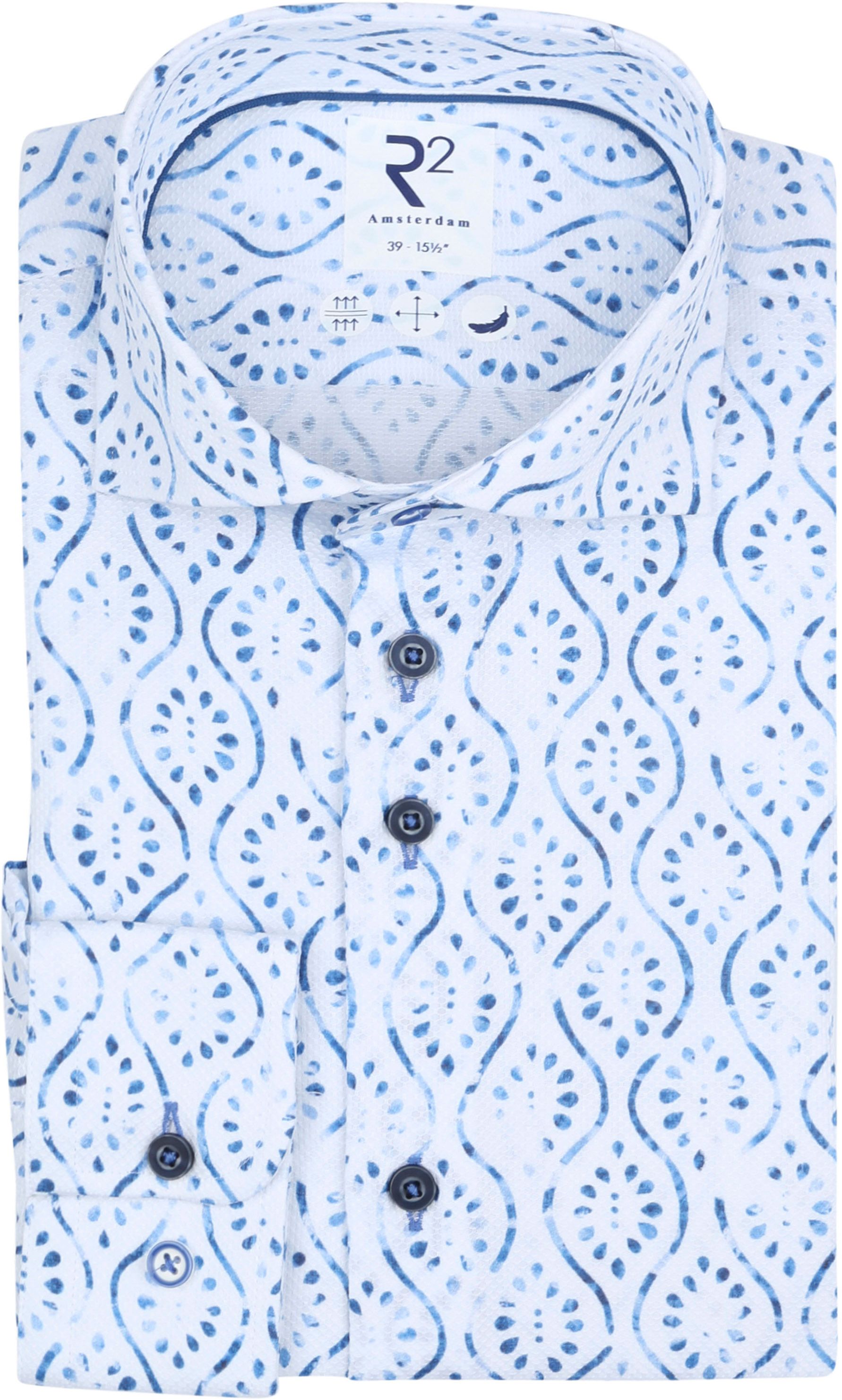 R2 Hemd Print Lichtblauw 120.WSP.069-014 kopen | Suitable