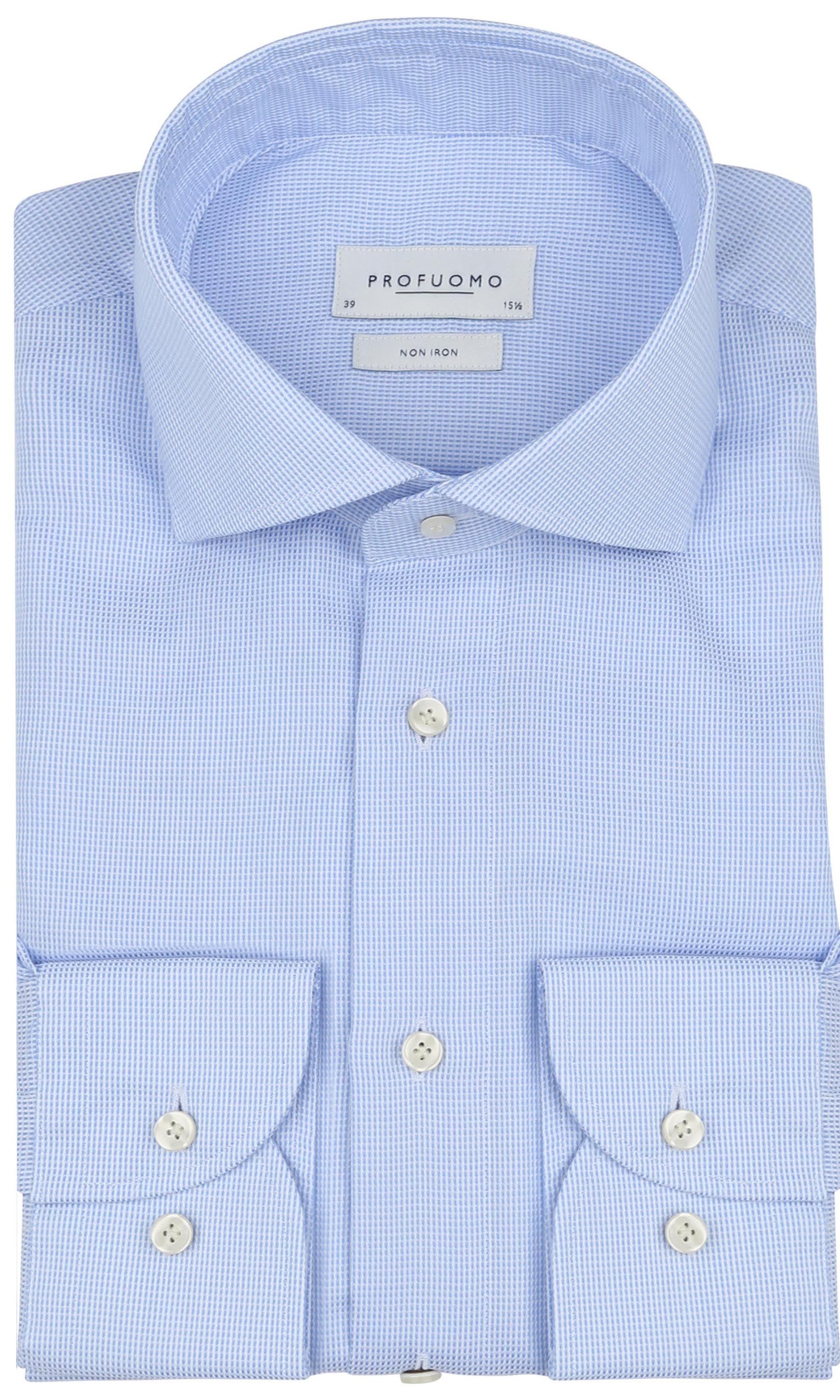 Profuomo Dobby Hemd Print Hellblau  kaufen | PPWH10017B-M1 | Suitable