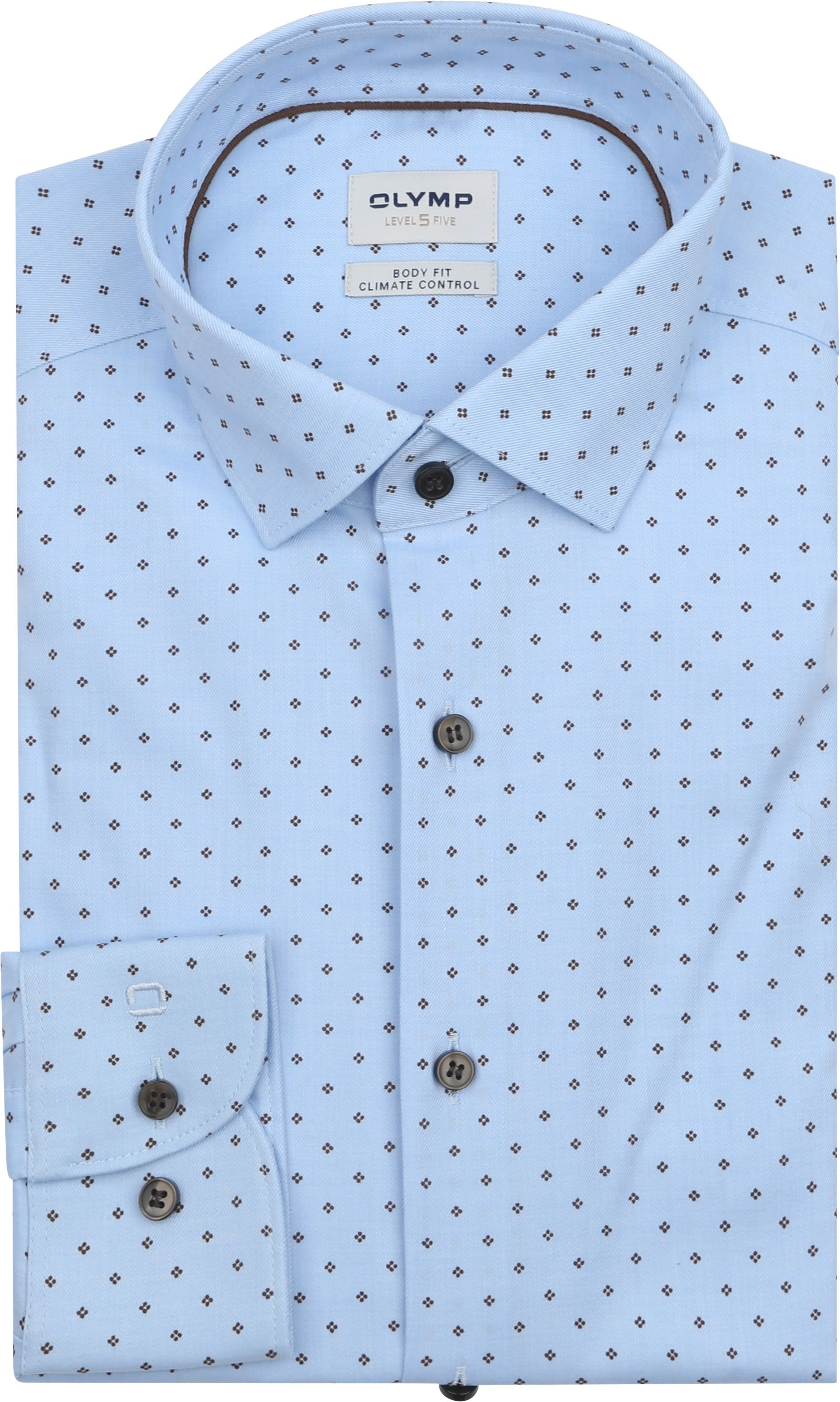 OLYMP Shirt Level 5 Print Light Blue 217284-11 order online | Suitable