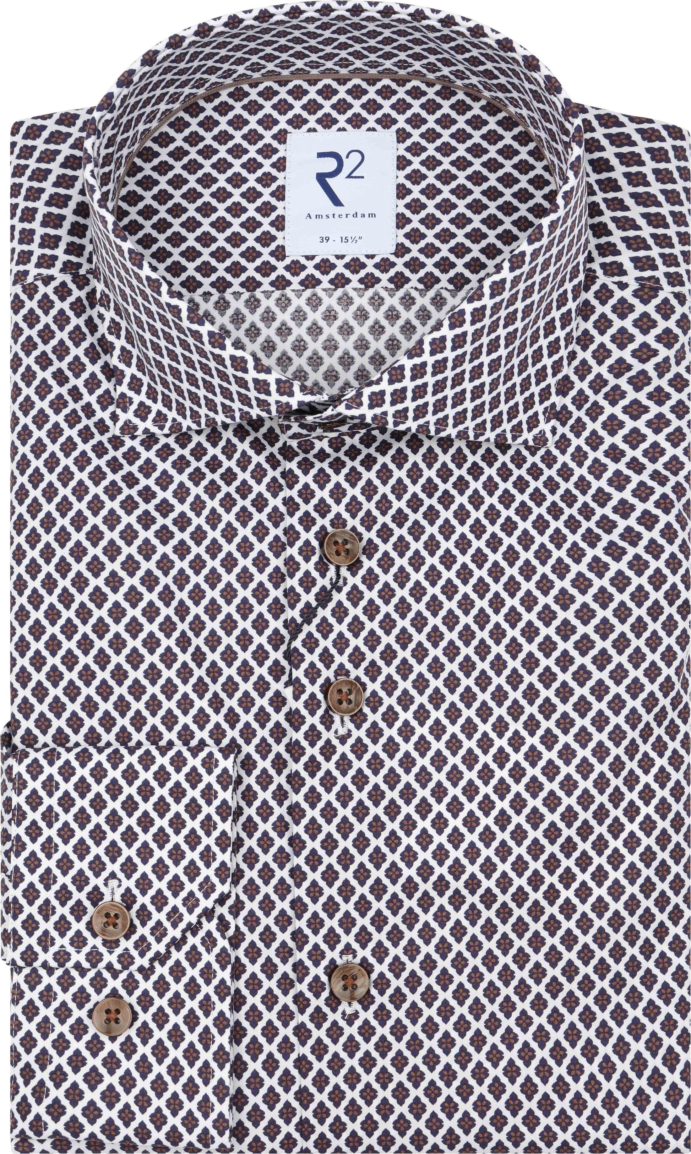 R2 Hemd Print Braun 134.WSP.103-040 kaufen | Suitable