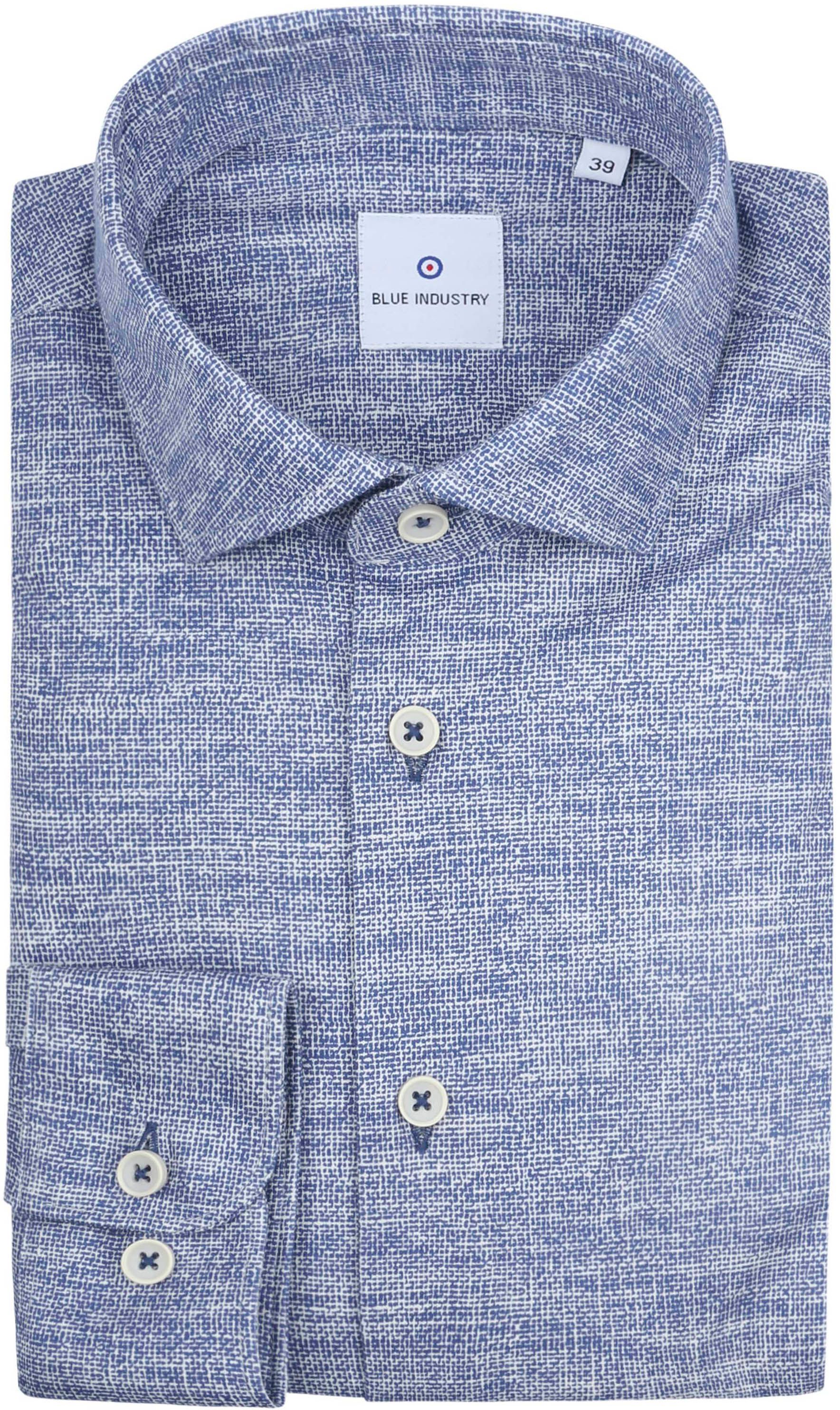 Blue Industry Skjorte med tryk Blå 2839.31