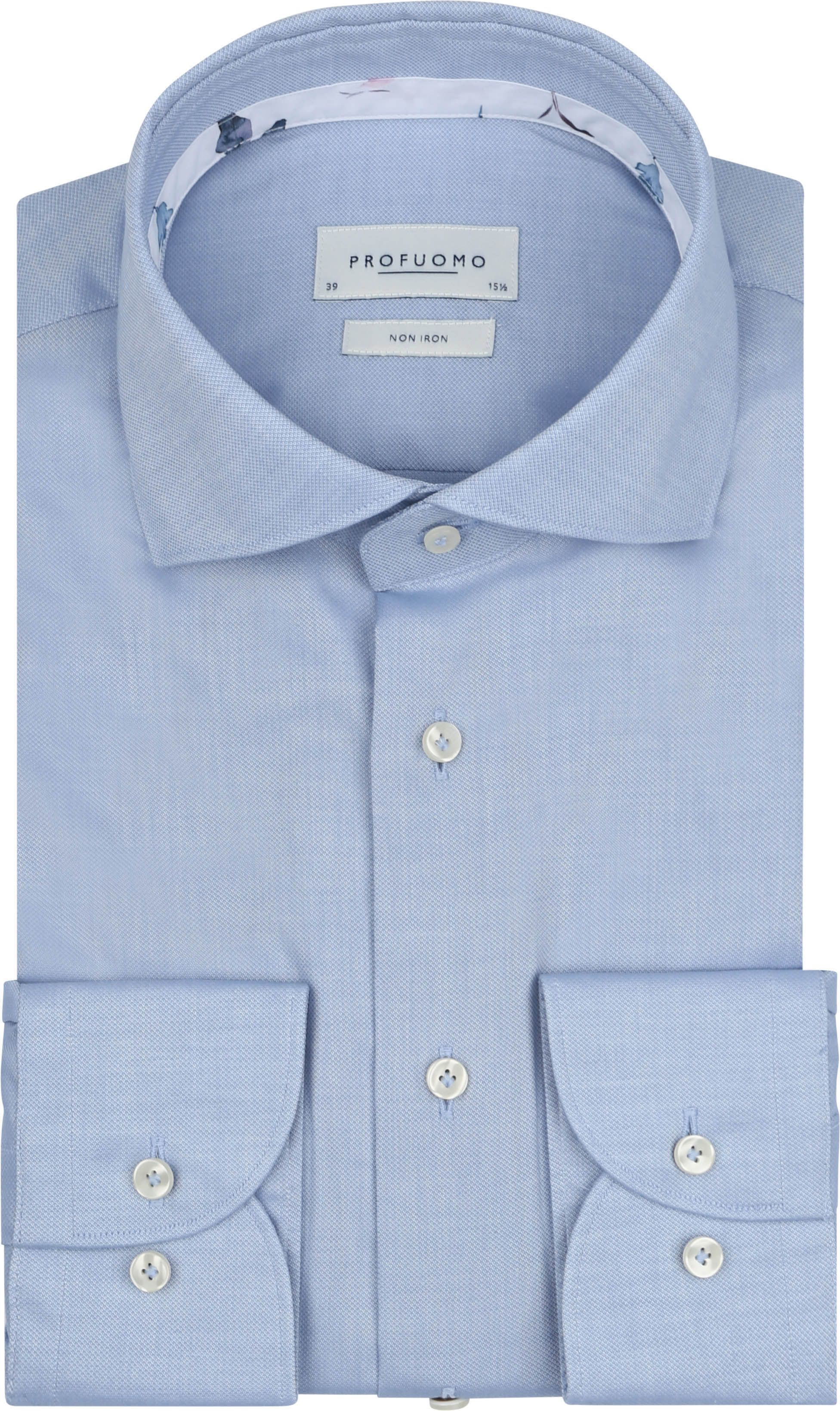 Profuomo Skjorte Struktur Lyseblå PPVH10001B-M
