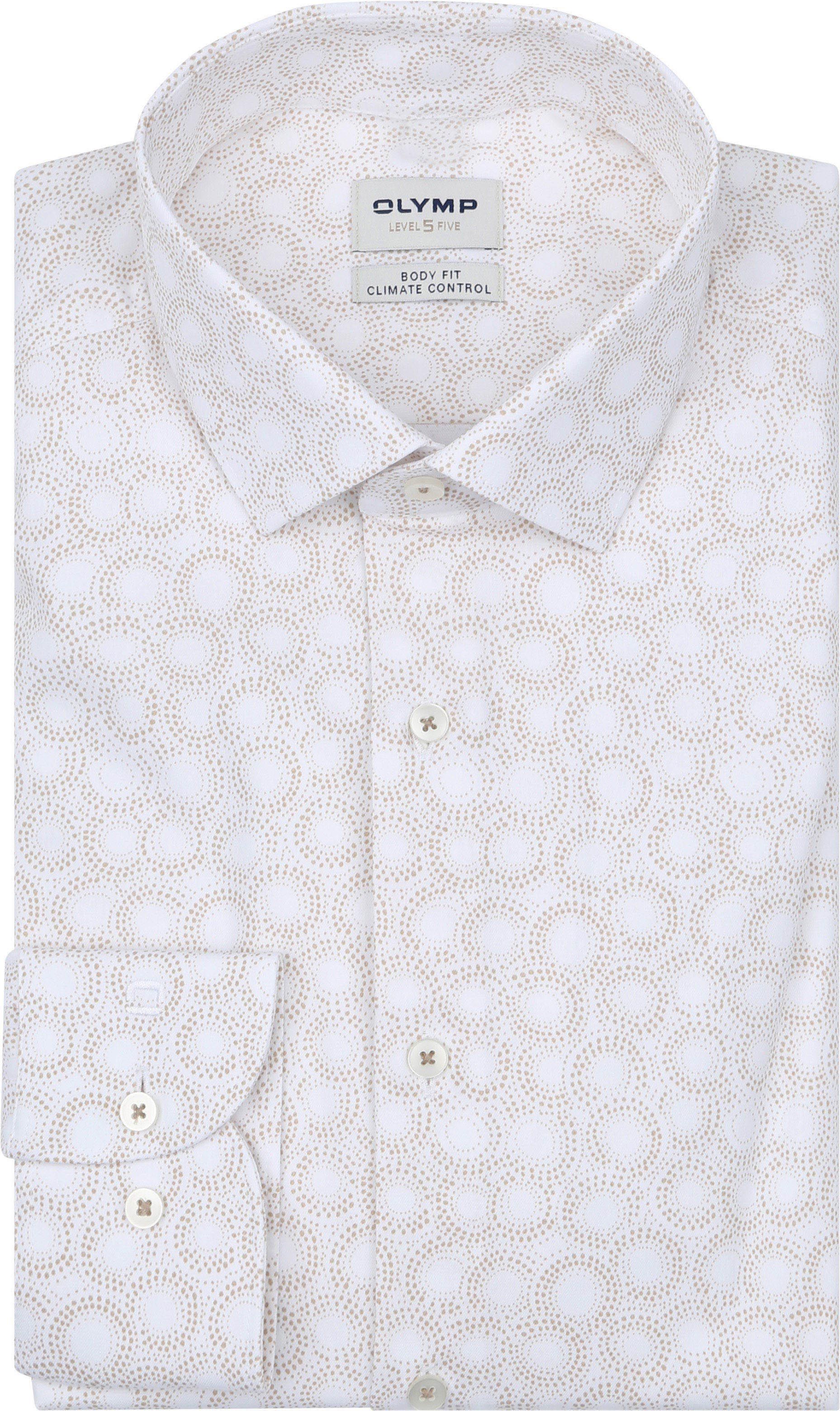 OLYMP Hemd Lvl 5 Print Beige 209014-22 kopen | Suitable