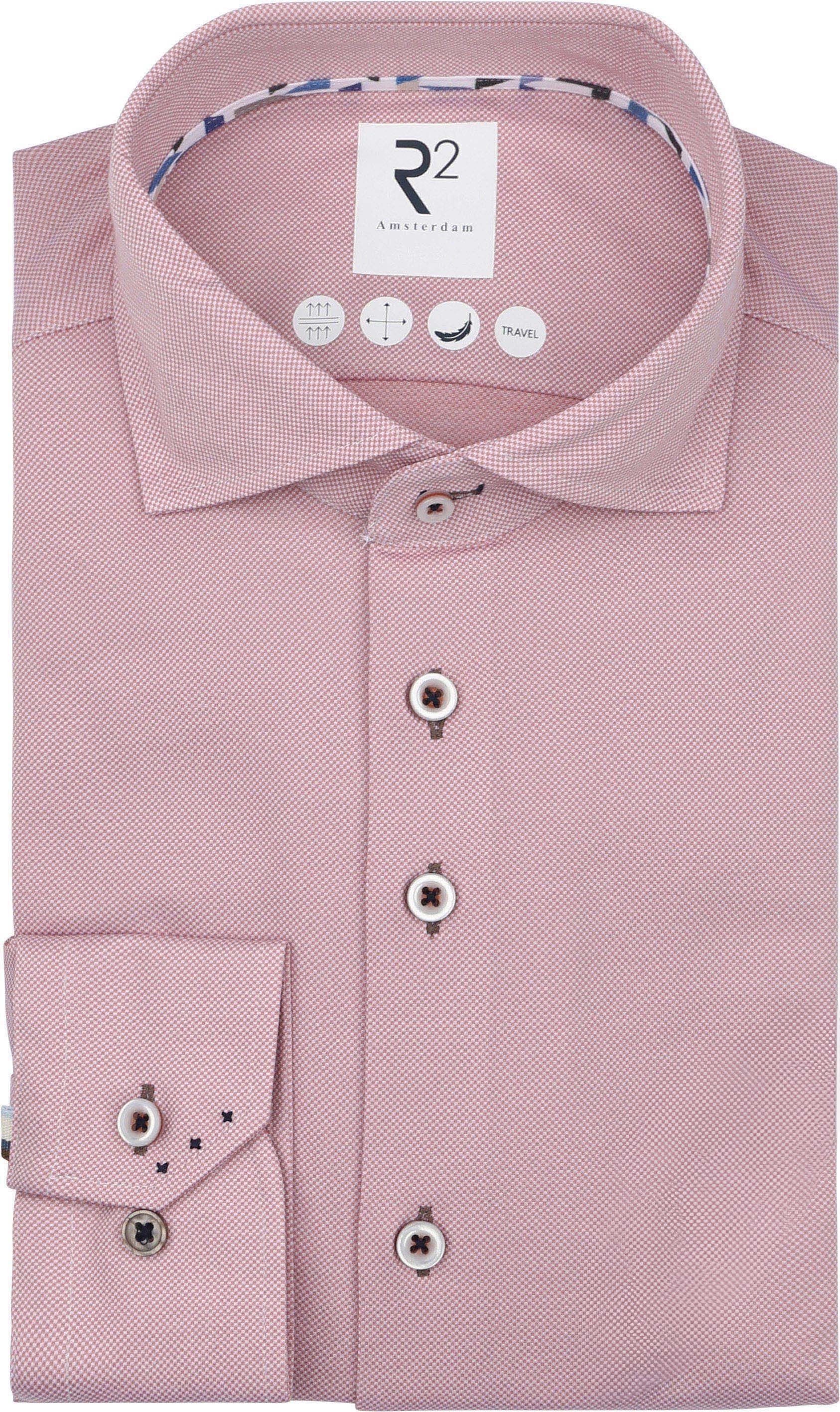 R2 Chemise Technical Knitted Dobby Coral commander en ligne | Suitable