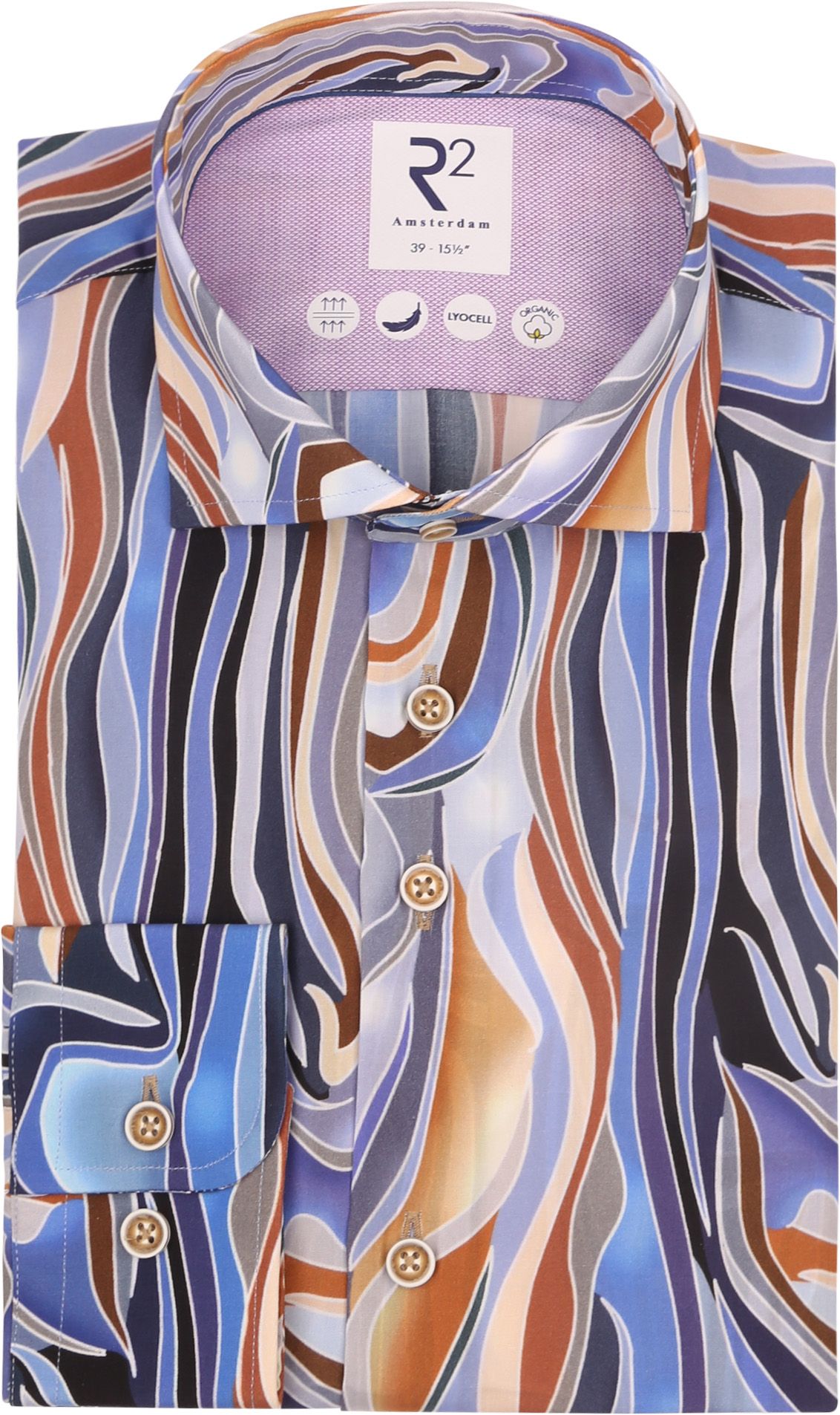 R2 Amsterdam Chemise Bleu Multicolore 119.WSP.051/014-000014 commander en ligne | Suitable