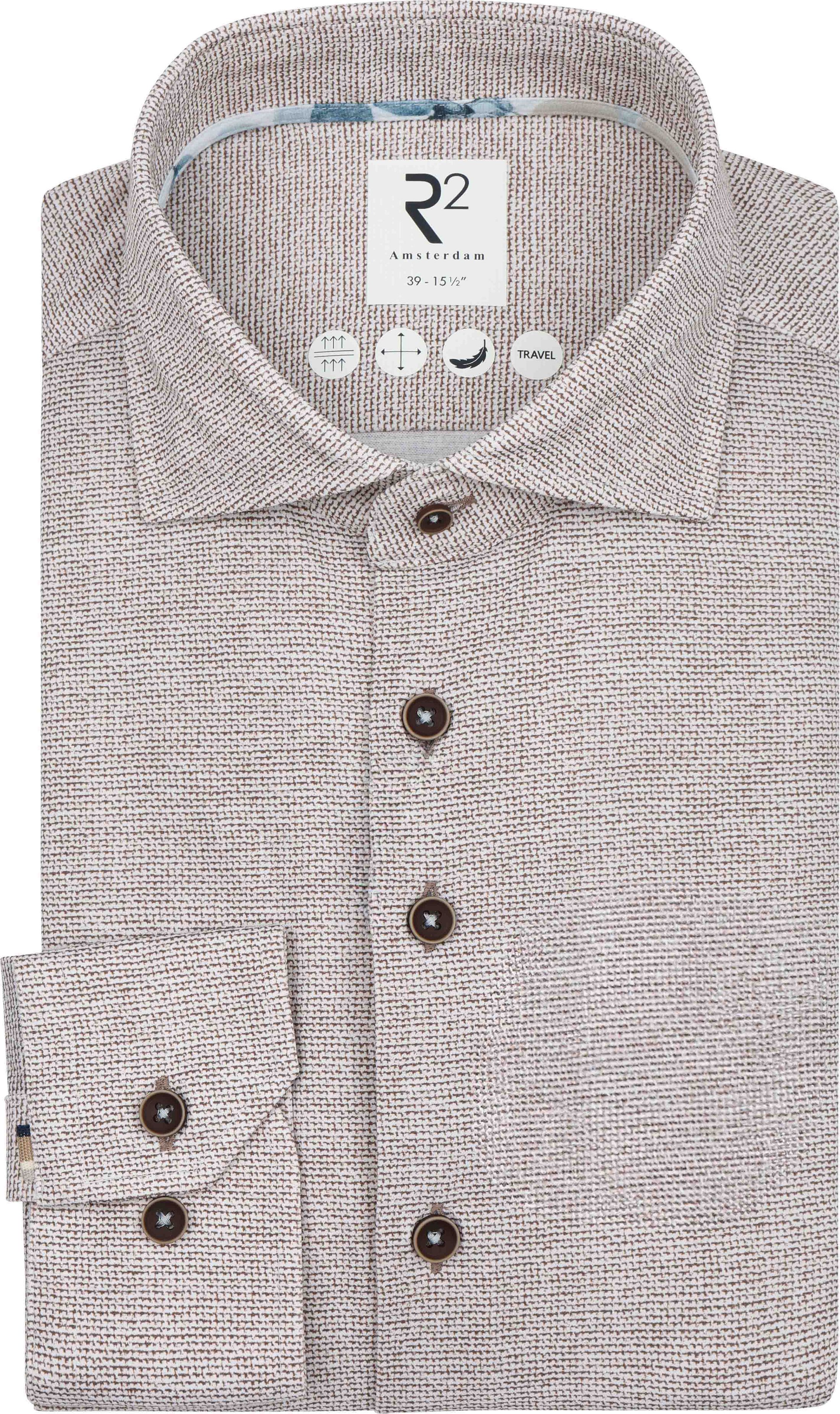 R2 Chemise Knitted Sorona Marron commander en ligne | Suitable Luxembourg