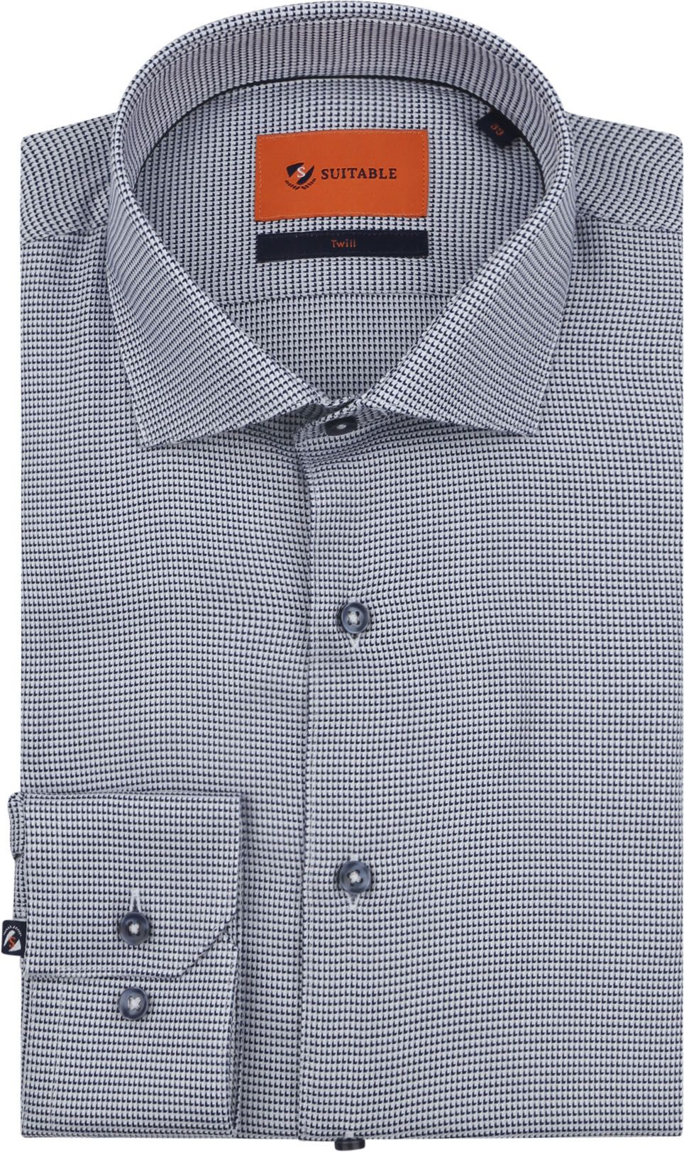 Suitable Skjorta Triangle Navy DR25-05