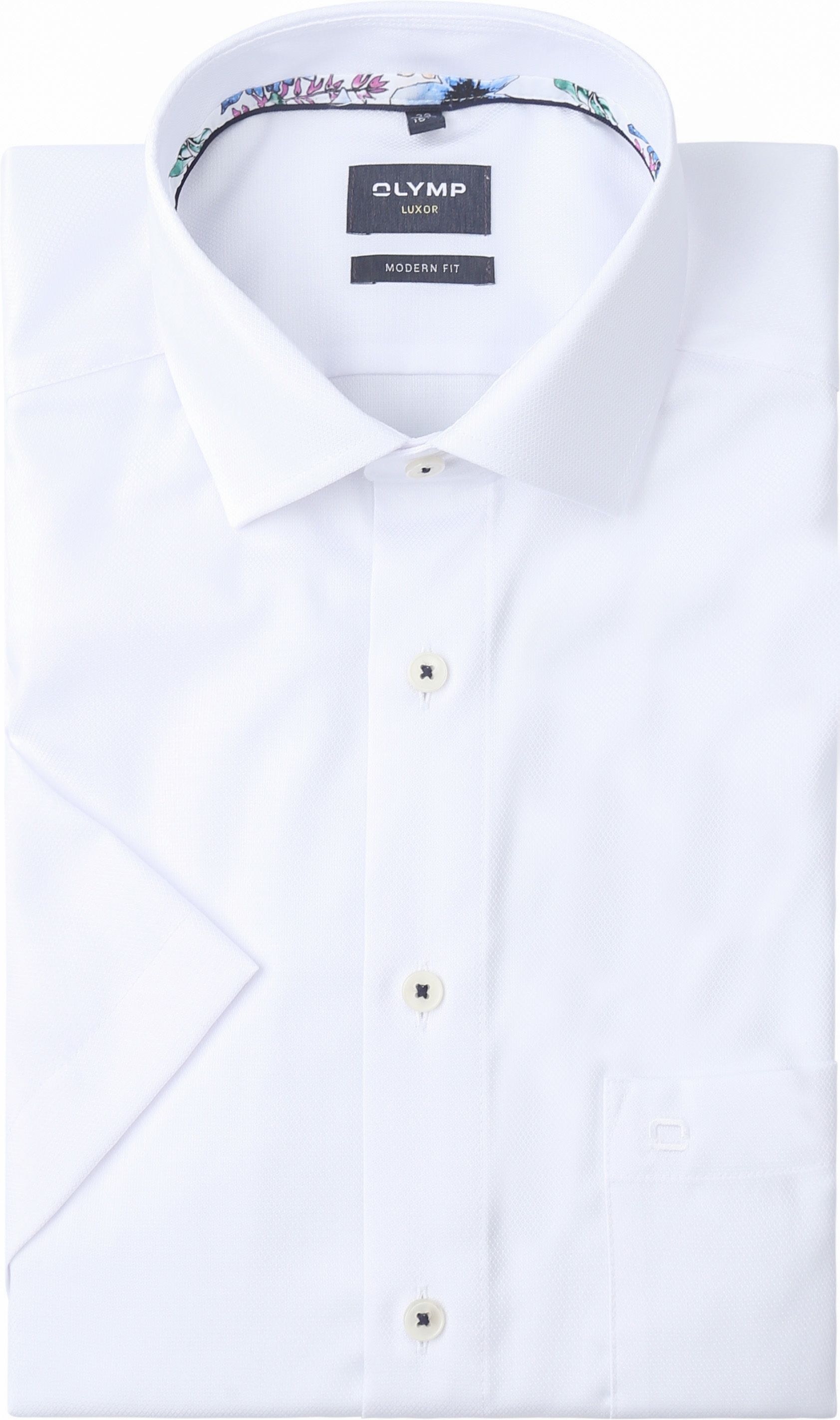 OLYMP Modern-Fit Short Sleeve Shirt White 126572-00 order online | Suitable