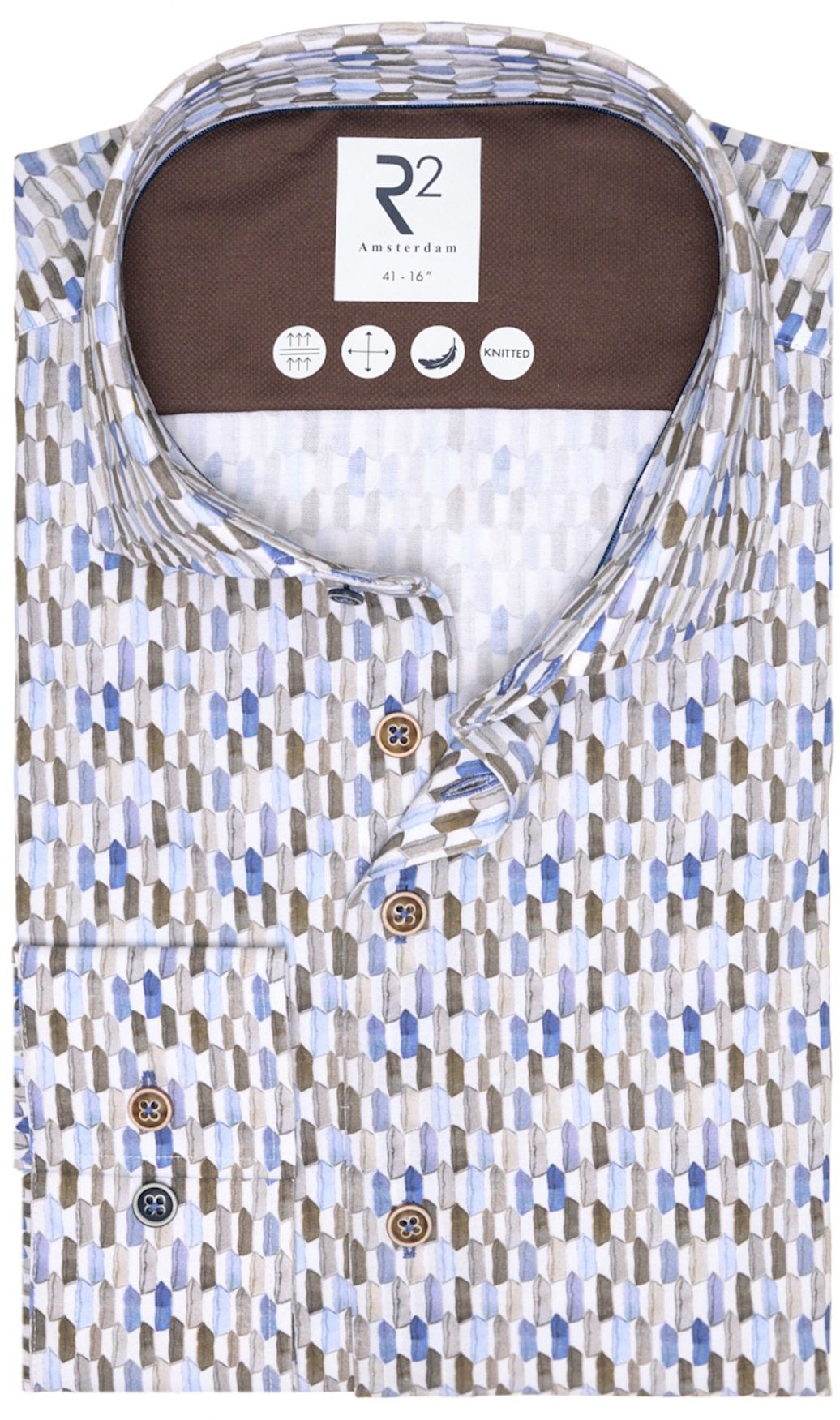 R2 Amsterdam Camicia Blu 126.WSP.005-014 