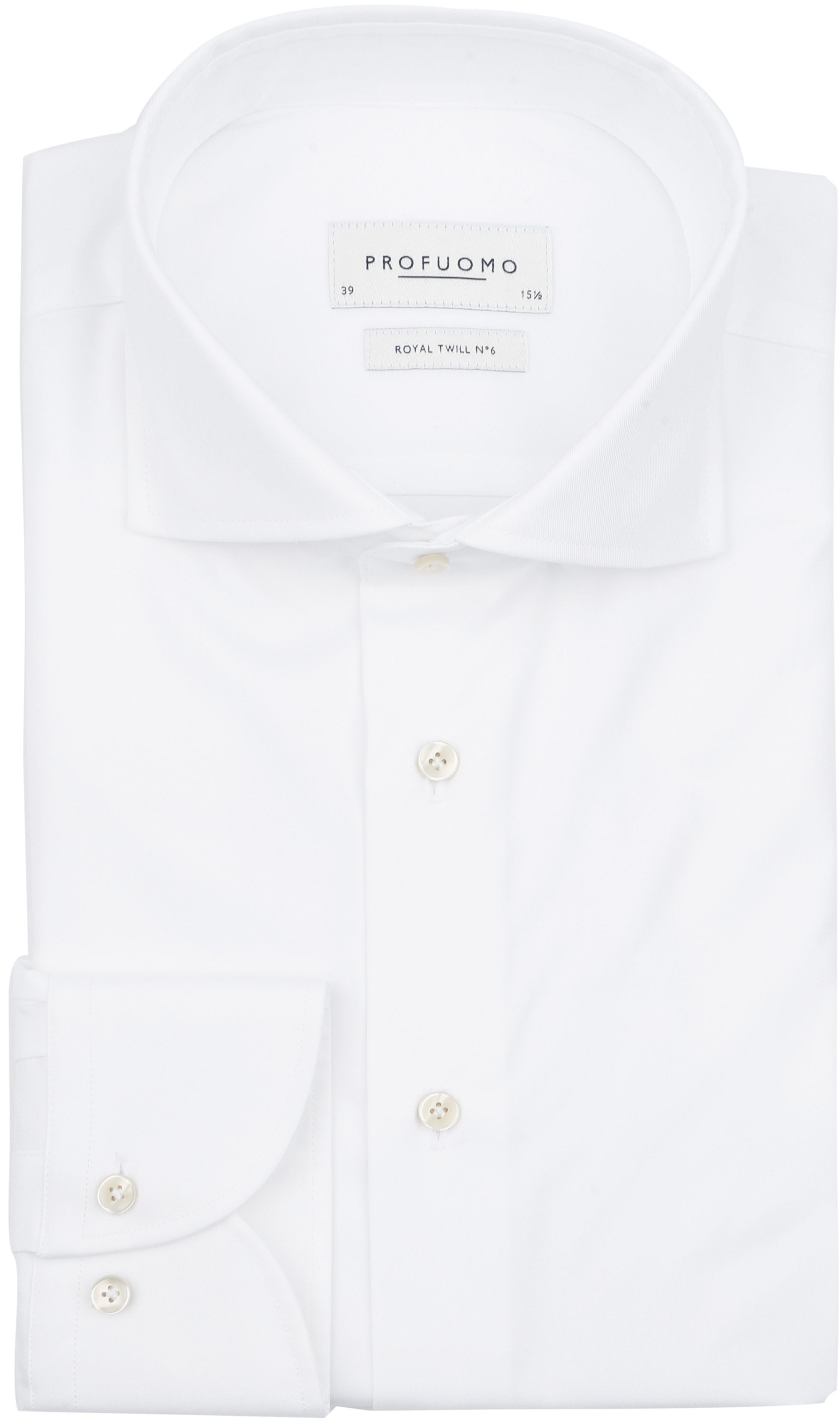 Profuomo Hadleighs Royal Twill Skjorte No6 Hvit PP2HC0006