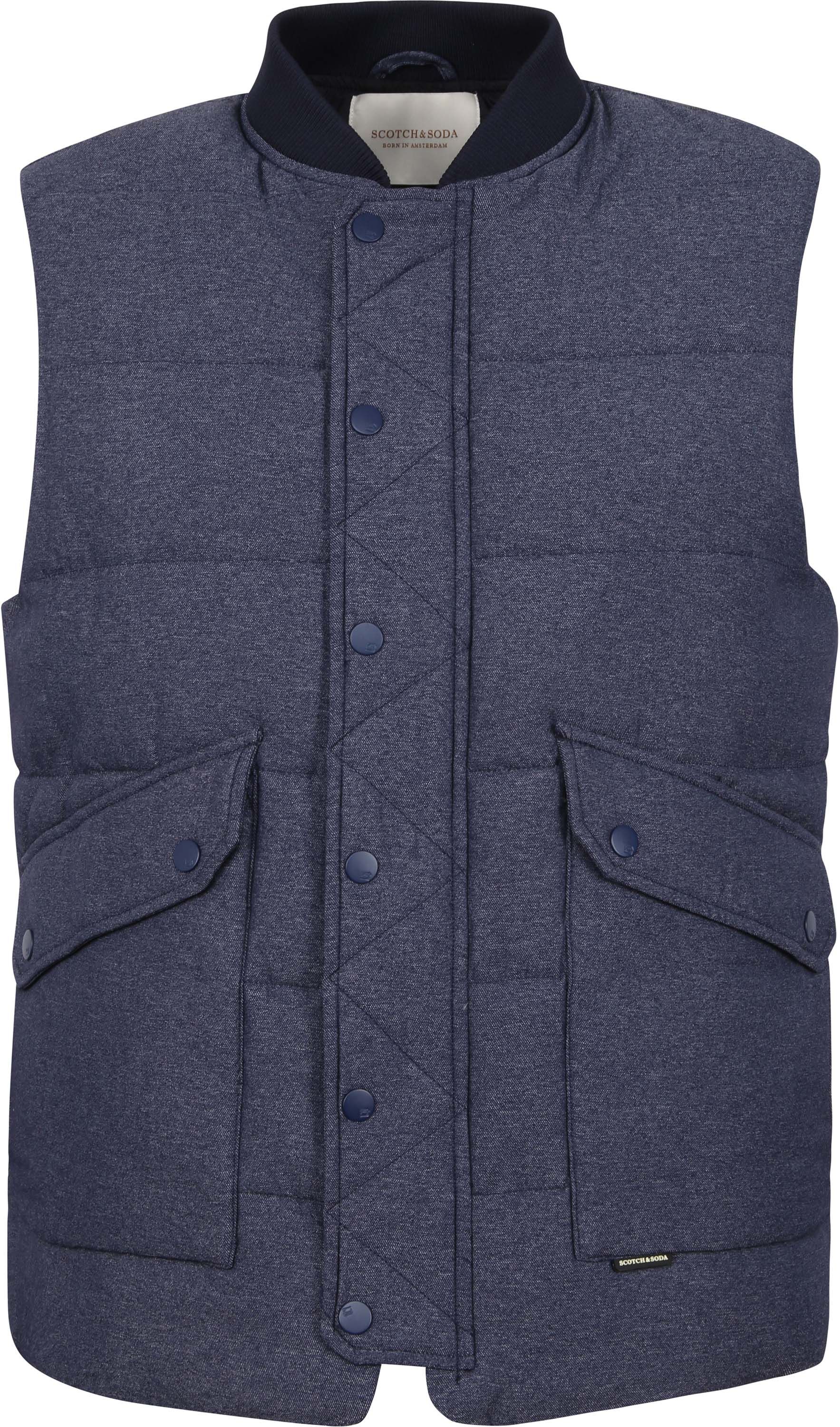 Køb Scotch and Soda Bomber Bodywarmer Mørkeblå 164890 | Suitable