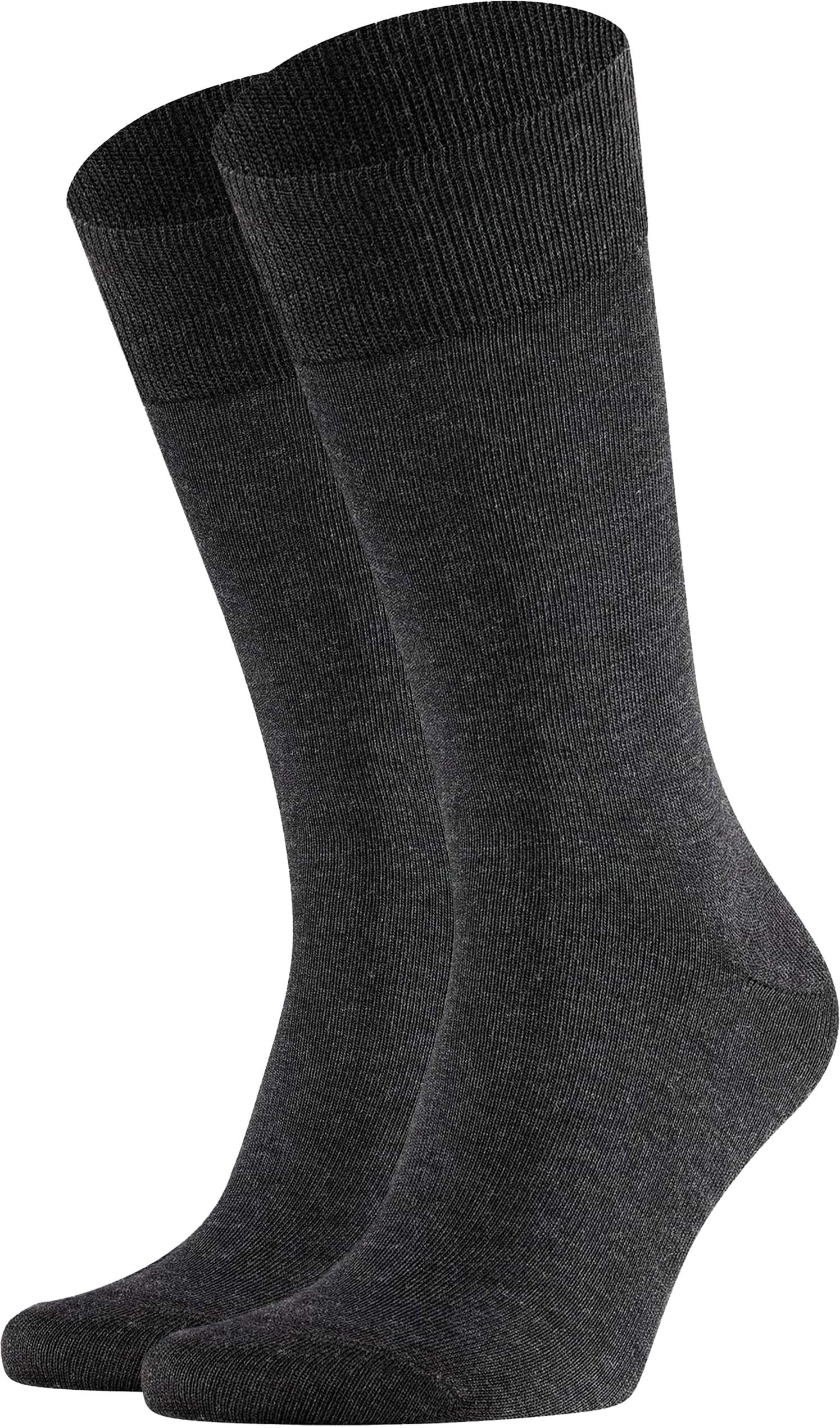 Falke Happy Socks 2 par Antracit Melange 14610-3080