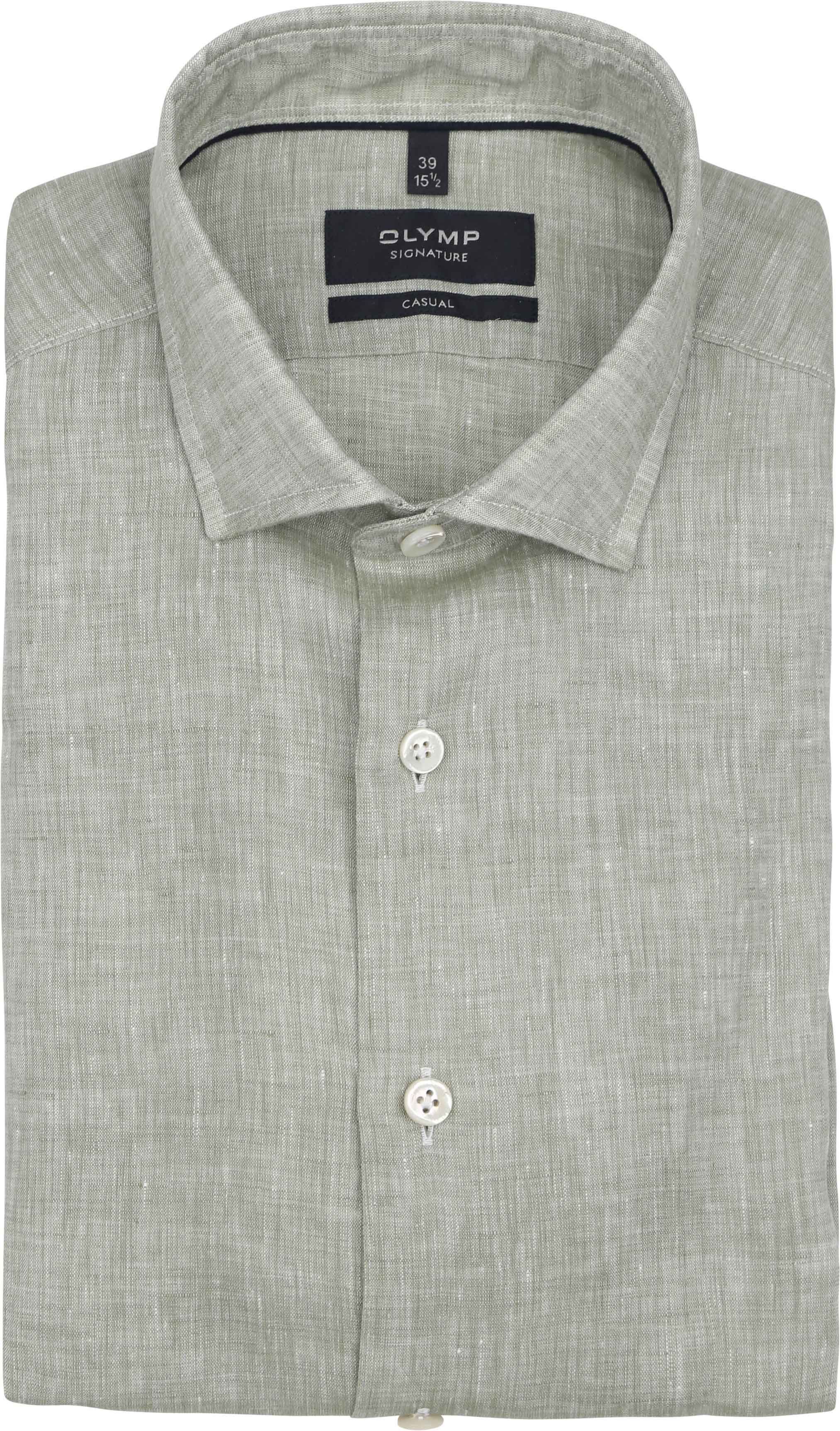 Olymp Chemise Signature De Lin Vert Clair 850354-40 commander en ligne | Suitable