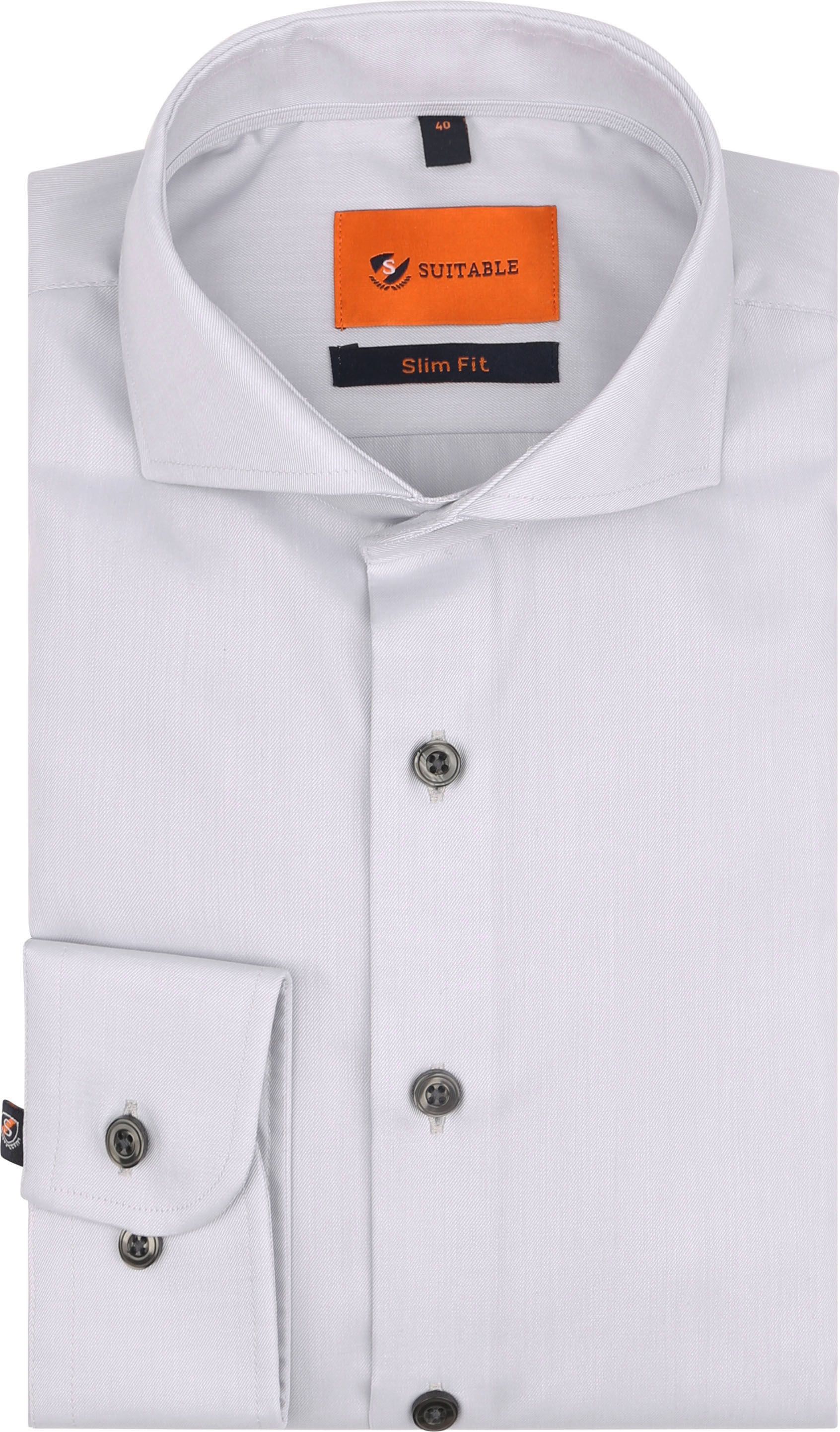 Køb Suitable Skjorte Twill Grå 259-2 | Suitable