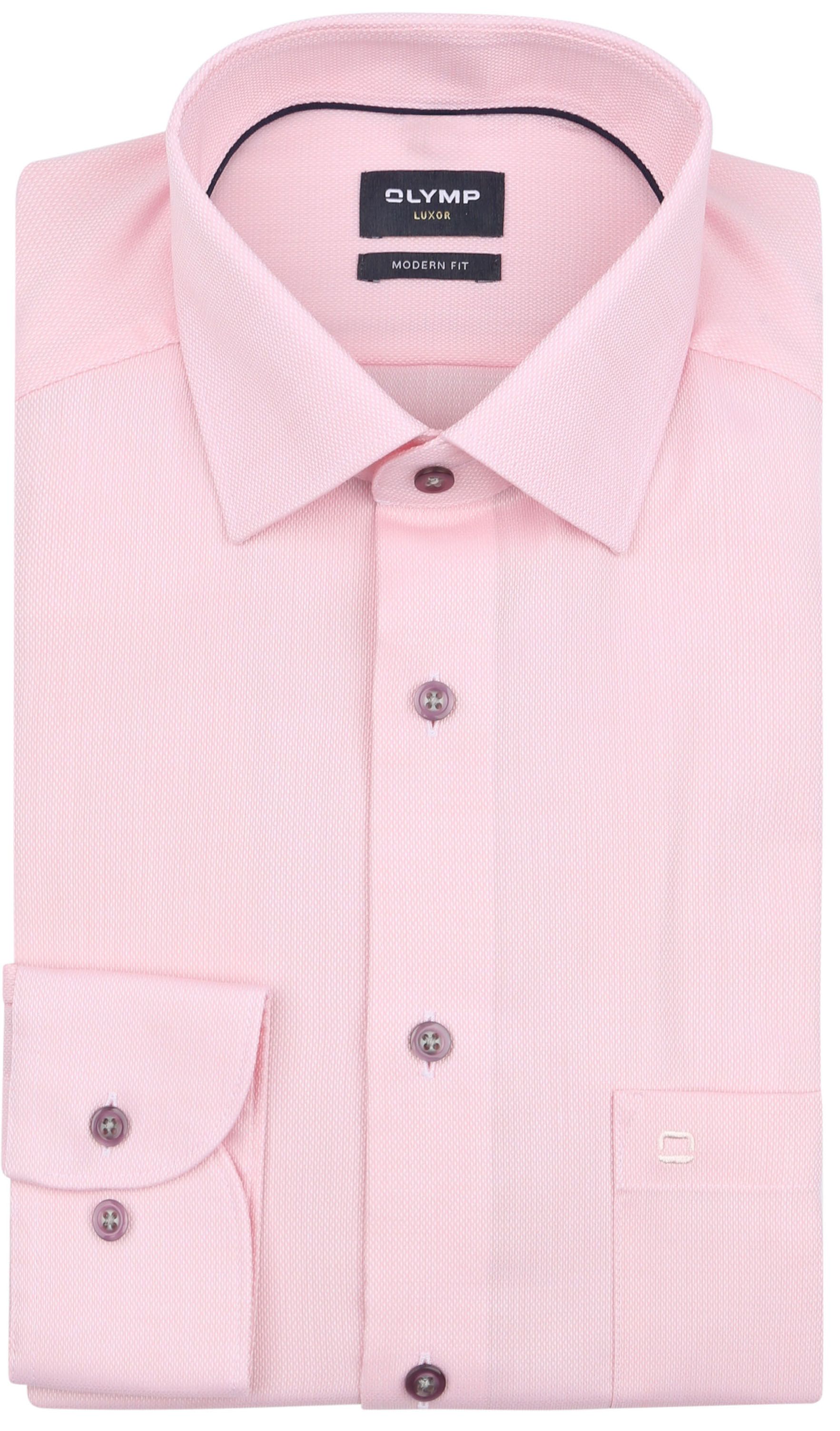 Olymp Chemise Luxor Extra Long Sleeves Structure Rose commander en ligne | Suitable