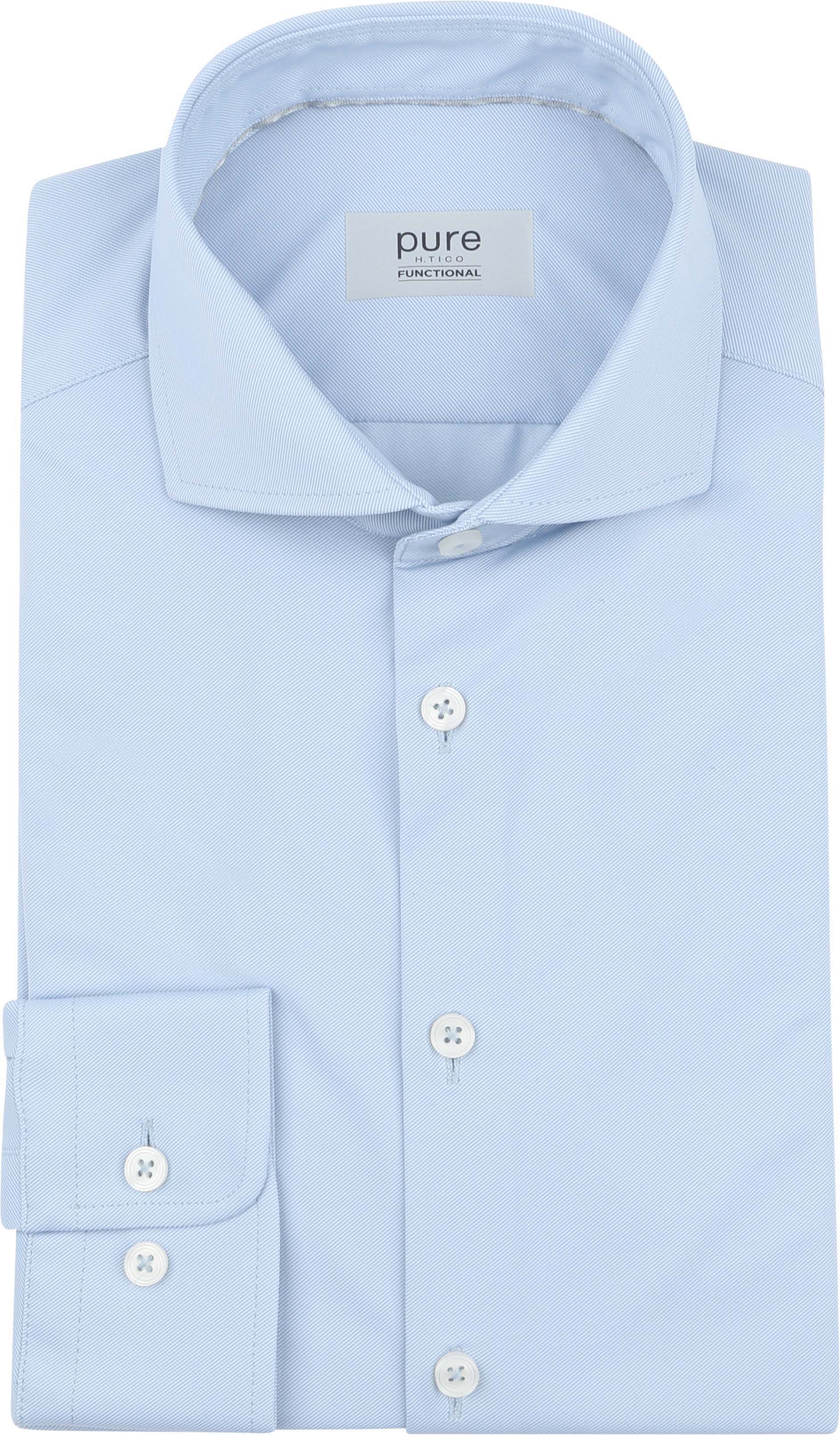 Ren funksjonsskjorte med super stretch i lyseblått E21300-21750-106