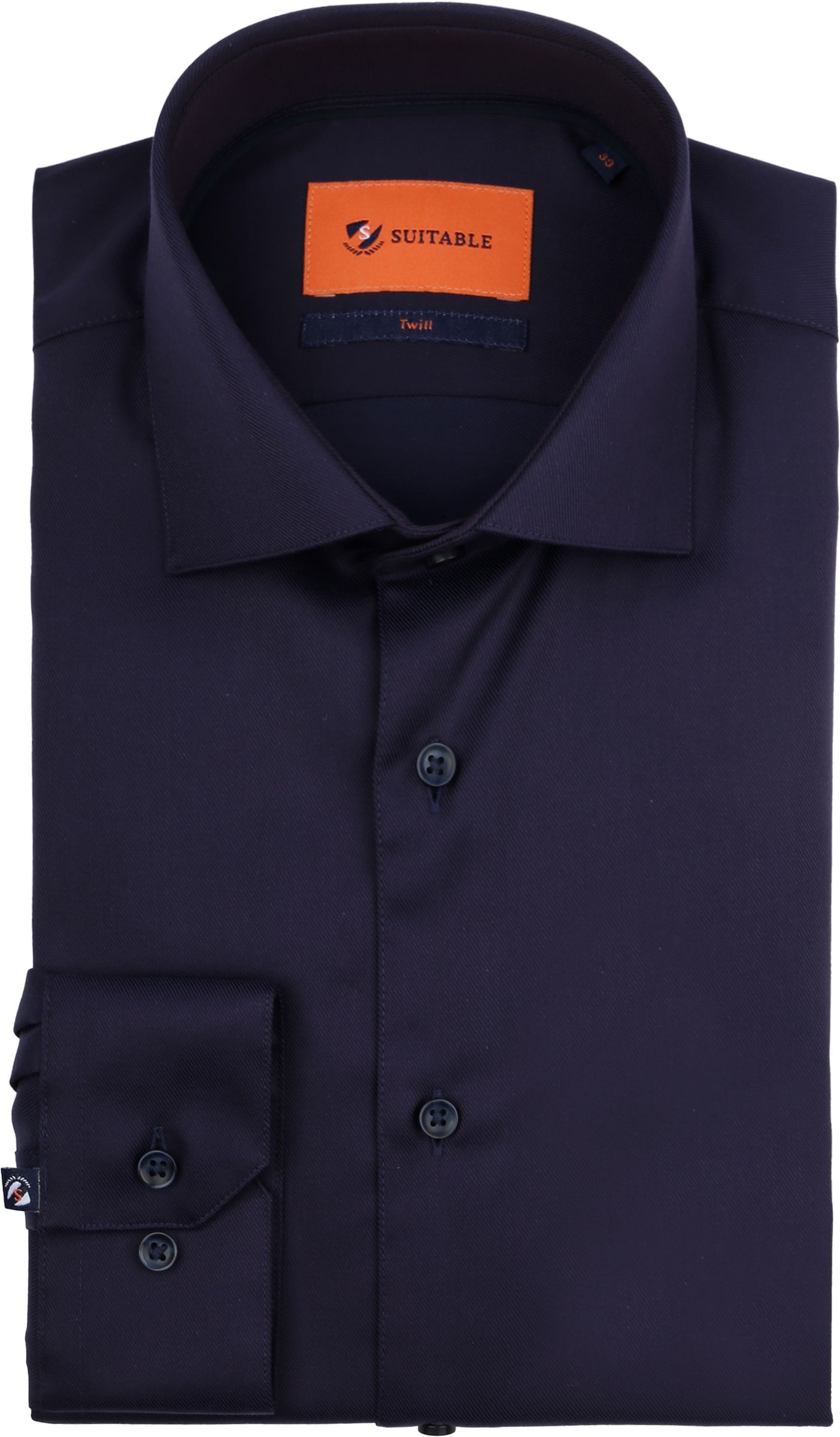 Suitable Skjorta Lila Twill Aubergine DR-Aubergine