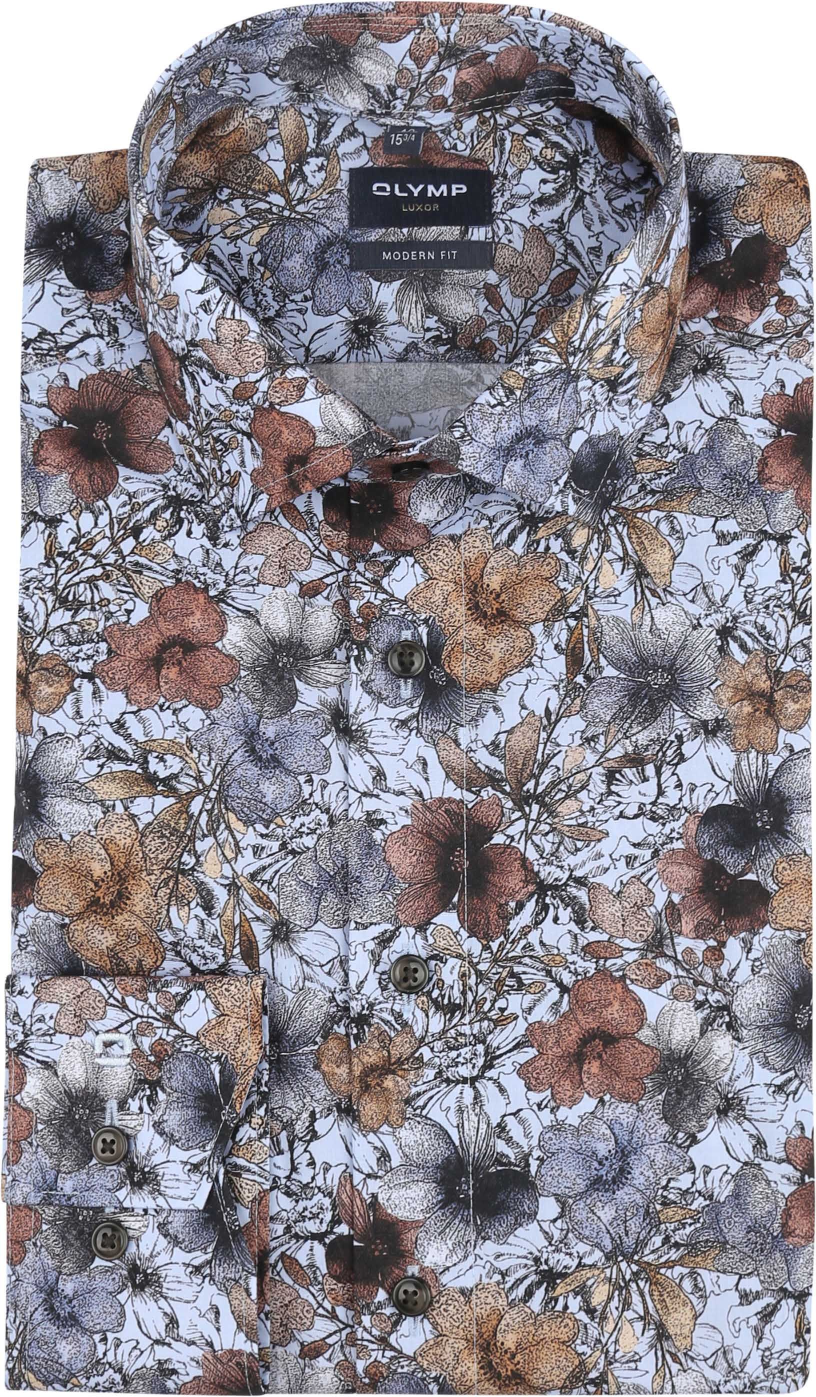 OLYMP Luxor Hemd Blumenmuster Multicolour kaufen | 120364-11 | Suitable