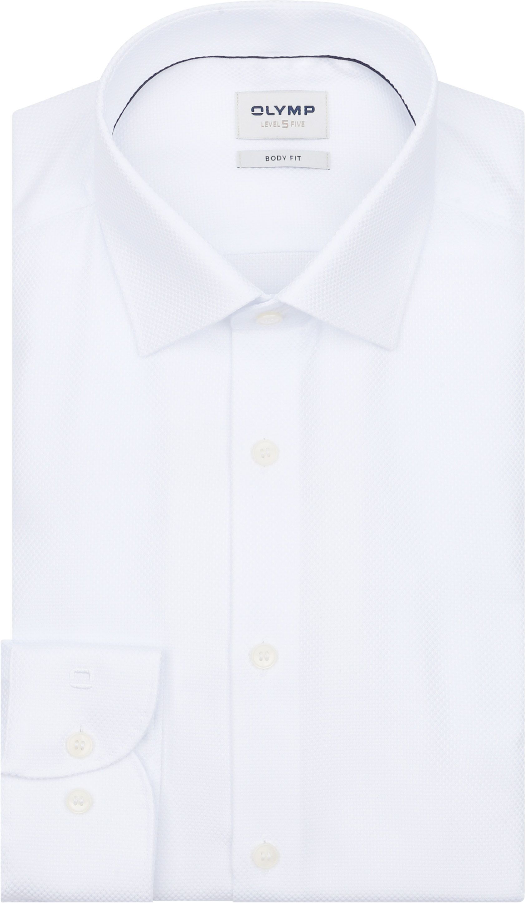 OLYMP Level 5 Dobby Skjorta Vit 209574-00