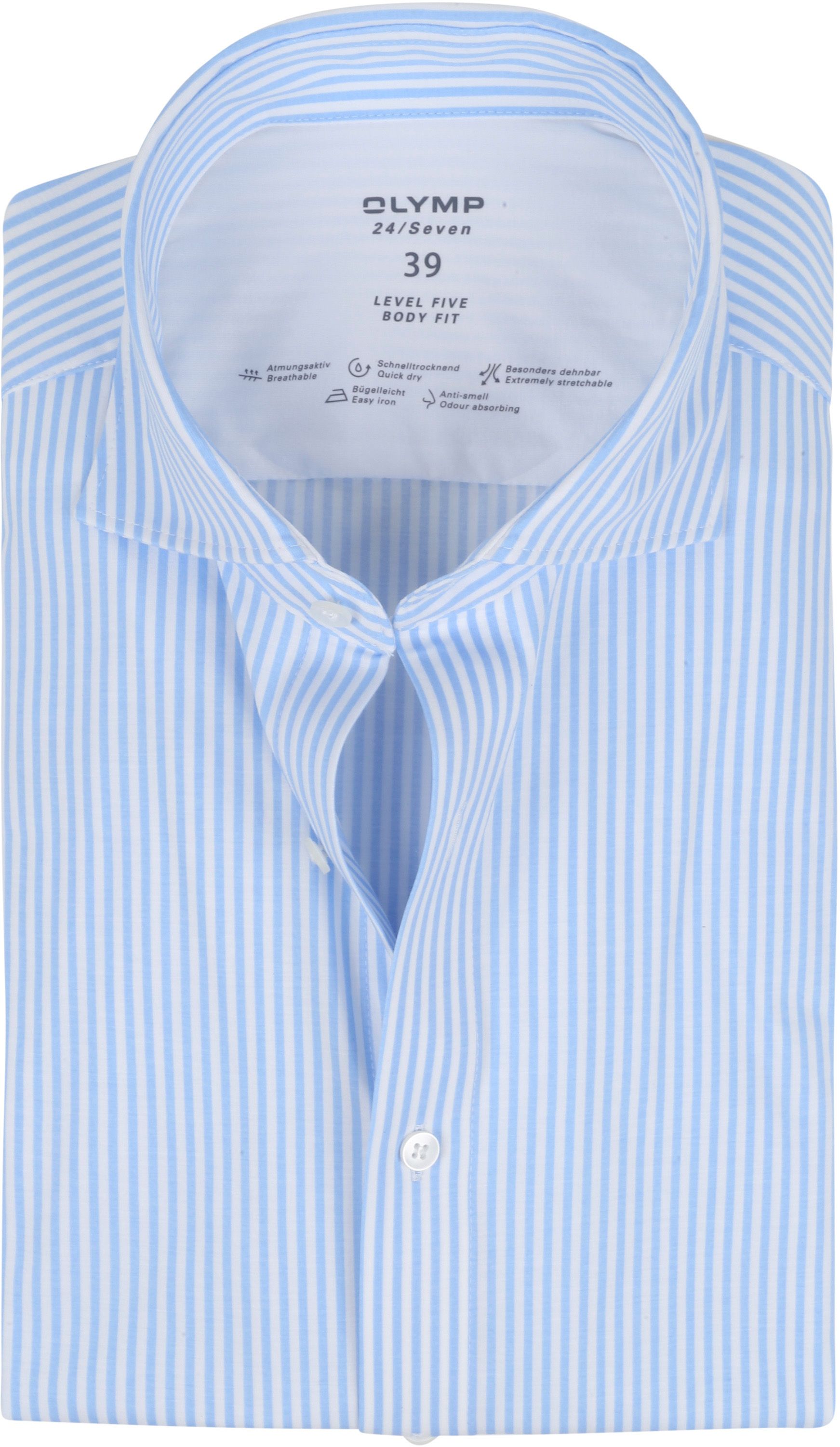 OLYMP Chemise Level5 24/Seven Rayures Bleu 072964-11 commander en ligne | Suitable