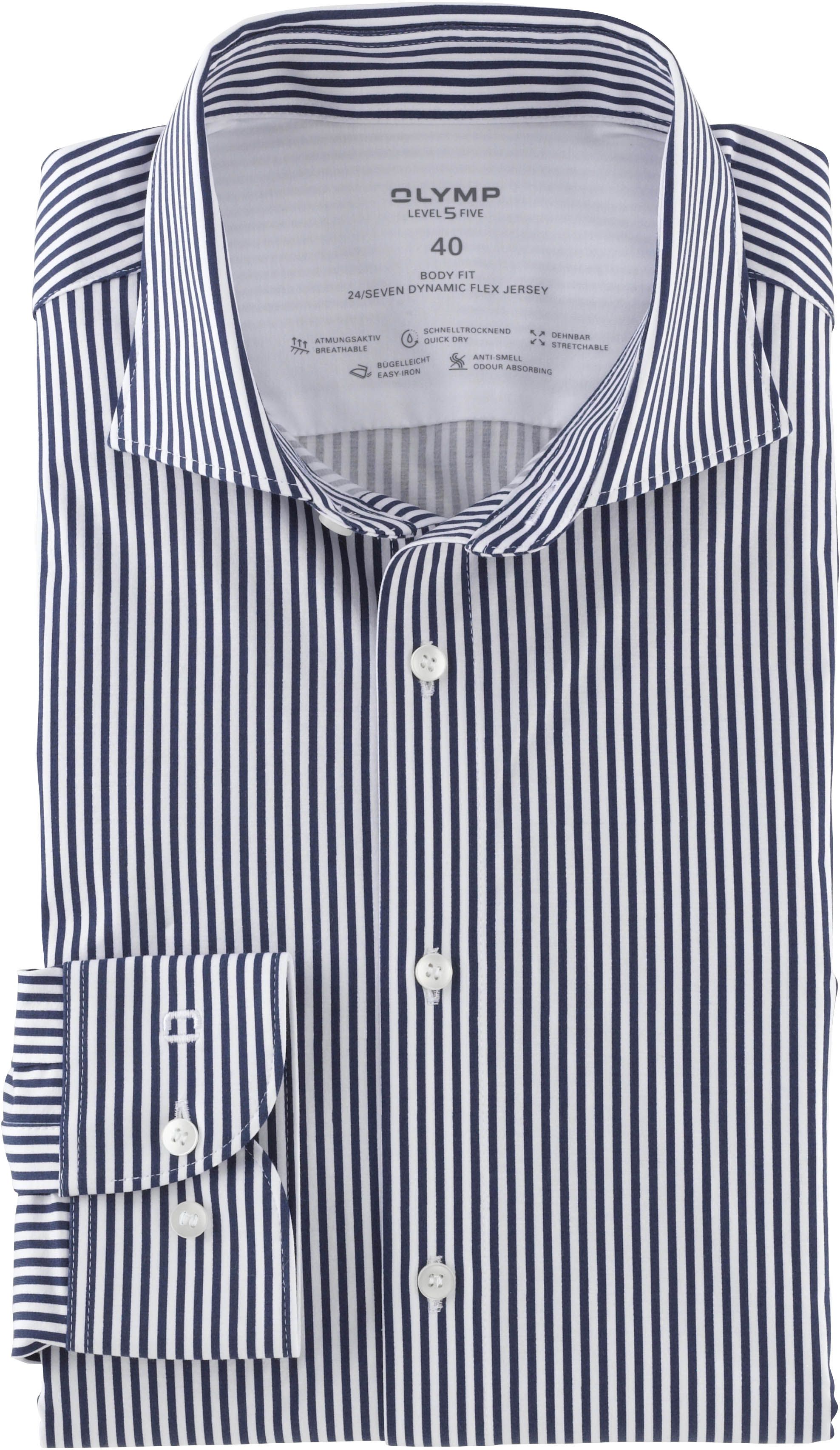 OLYMP Level 5 24/seven Hemd Streifen Navy 072964-18 kaufen | Suitable