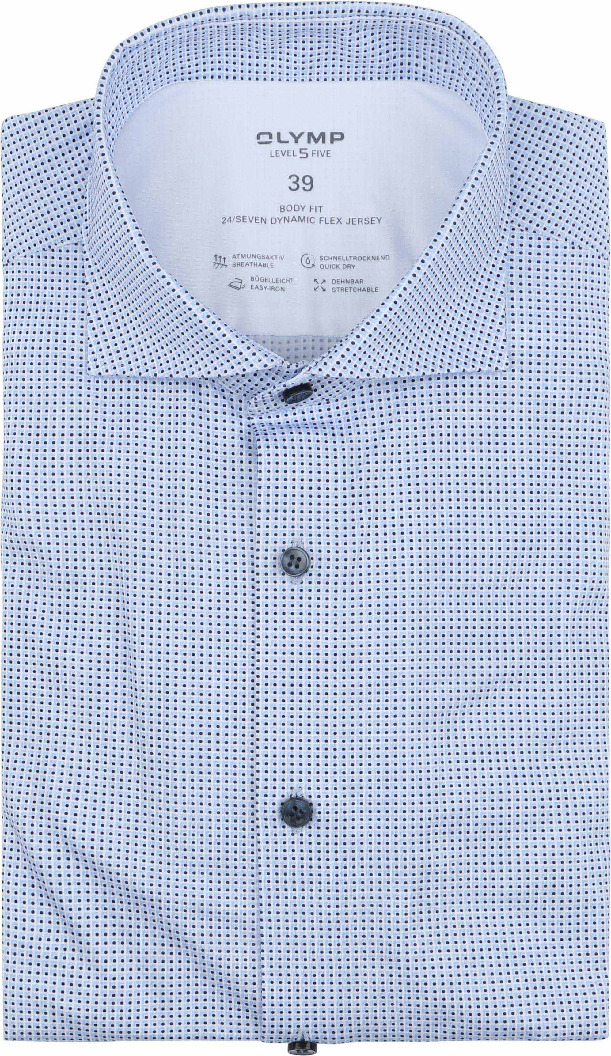 OLYMP Chemise Level 5 Stretch Extra Long Sleeves Impression Bleu 218259-11 commander en ligne | Suitable