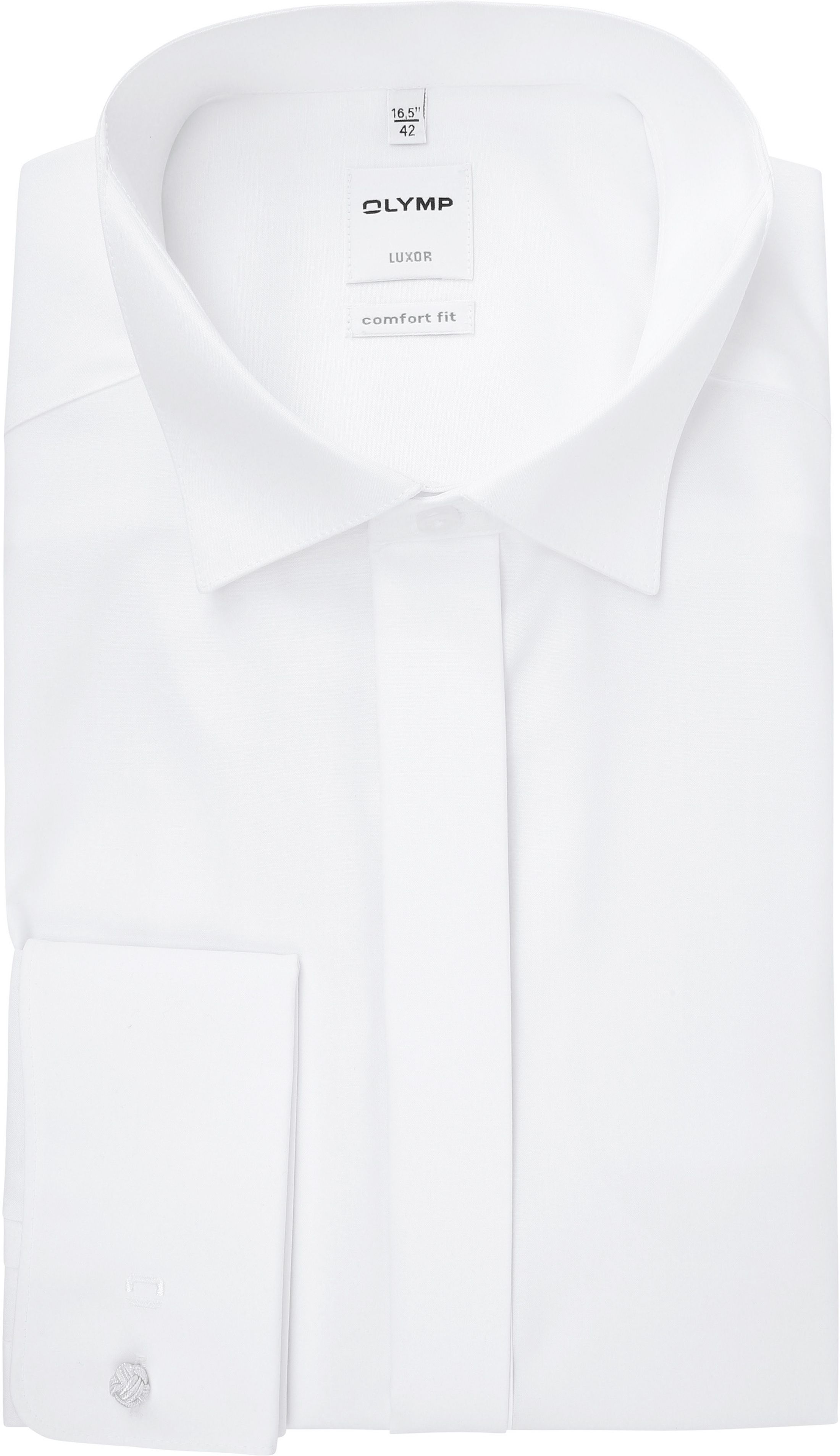 Olymp Luxor Smoking Skjorte Hvit Komfort Fit 029565