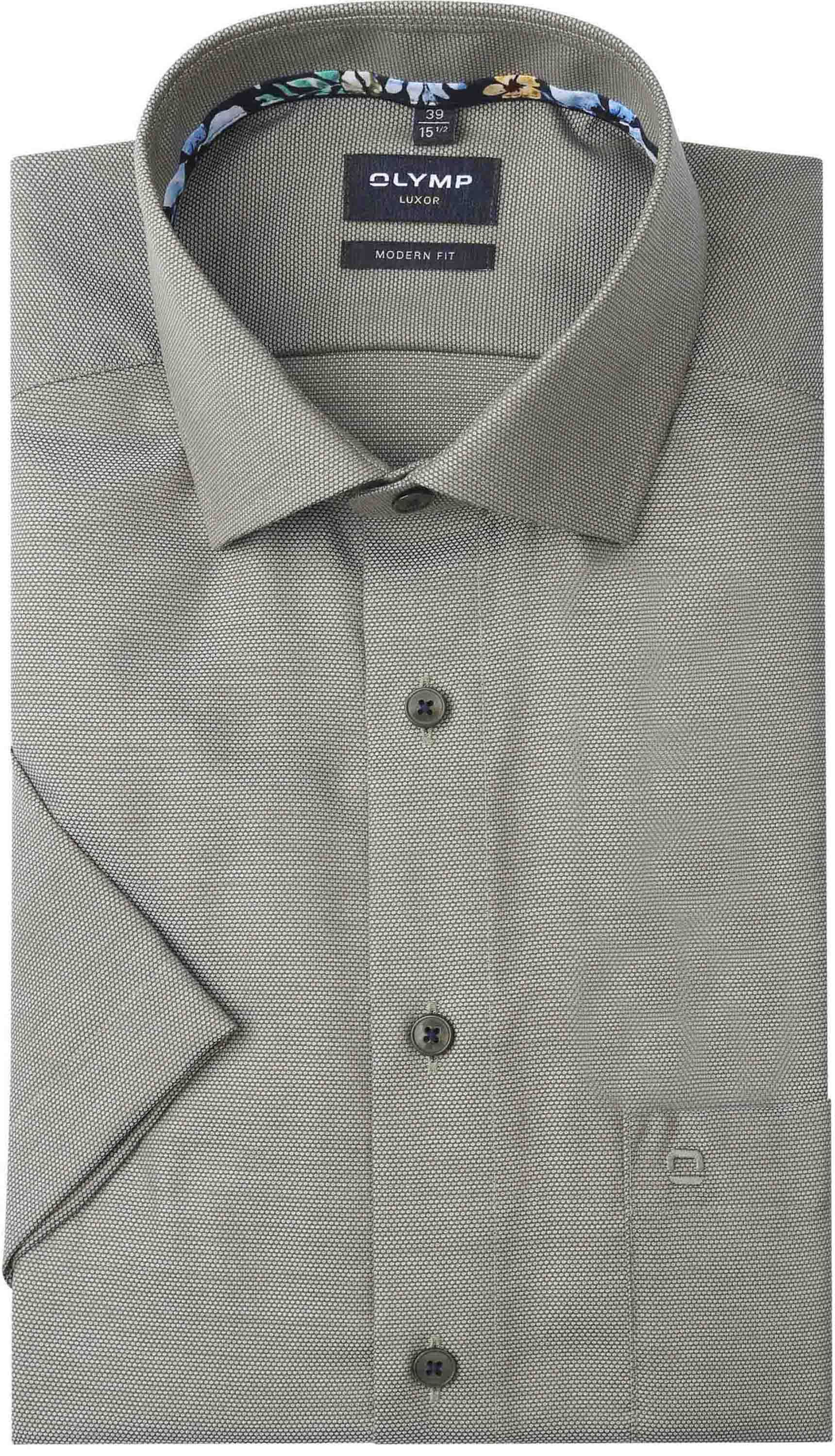 OLYMP Modern-Fit Short Sleeve Shirt Green 126572-47 order online | Suitable