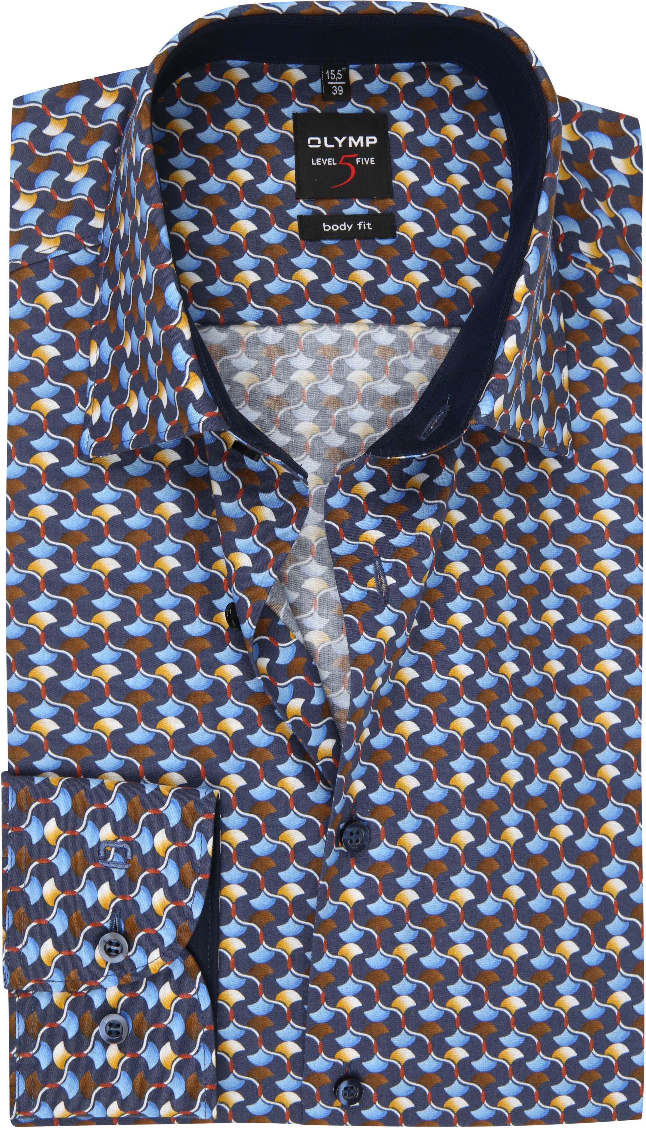 OLYMP Camicia Blu 206464-53 